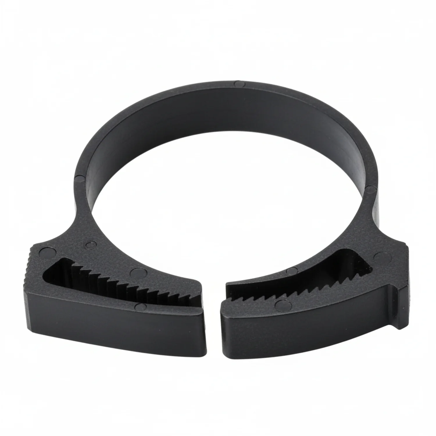 HellermannTyton SNP32GHS0H4 Snapper Hose Clamp, 1.23"–1.41" Bundle Diameter, PA66GF13, Black, 500/pkg