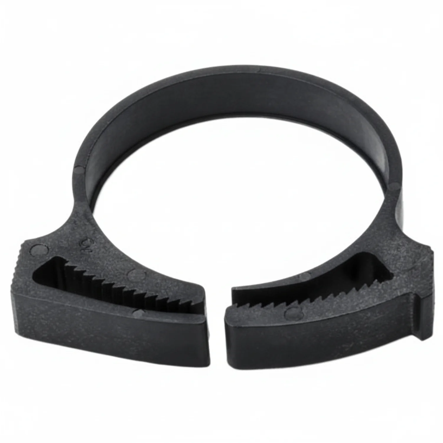 HellermannTyton SNP32GHS0K2 Snapper Hose Clamp, 1.23"–1.41" Bundle Diameter, PA66GF13, Black, 50/pkg