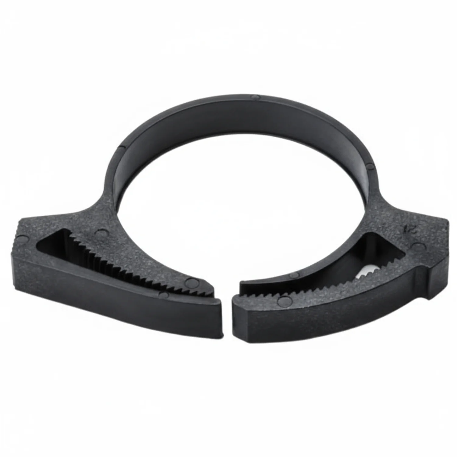 HellermannTyton SNP33GHS0H4 Snapper Hose Clamp, 1.29"–1.59" Bundle Diameter, PA66GF13, Black, 500/pkg