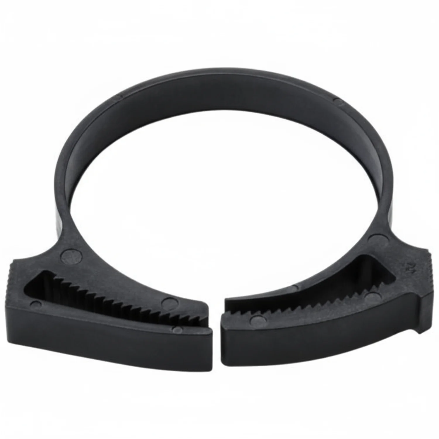 HellermannTyton SNP36GHS0H4 Snapper Hose Clamp, 1.49"–1.73" Bundle Diameter, PA66GF13, Black, 500/pkg