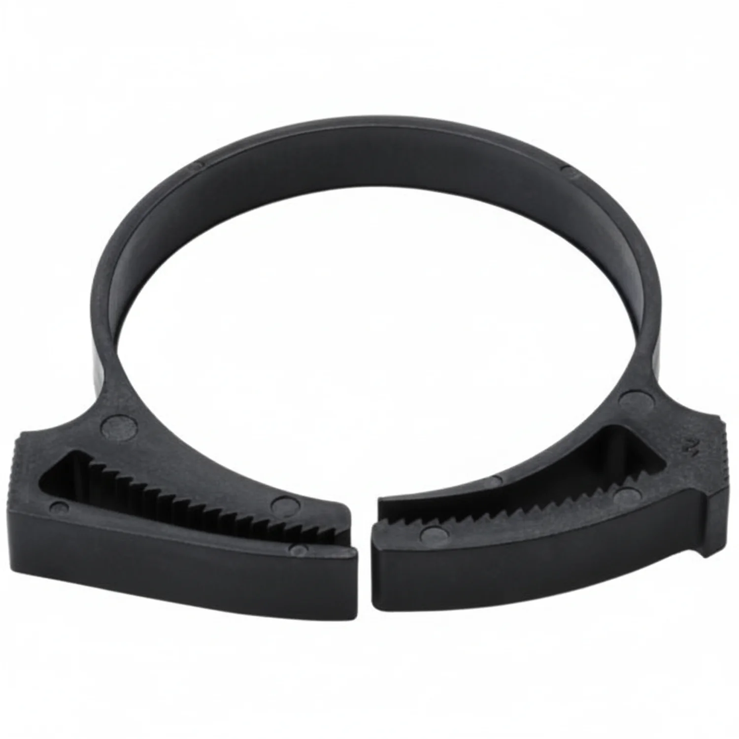 HellermannTyton SNP36GHS0K2 Snapper Hose Clamp, 1.49"–1.73" Bundle Diameter, PA66GF13, Black, 50/pkg