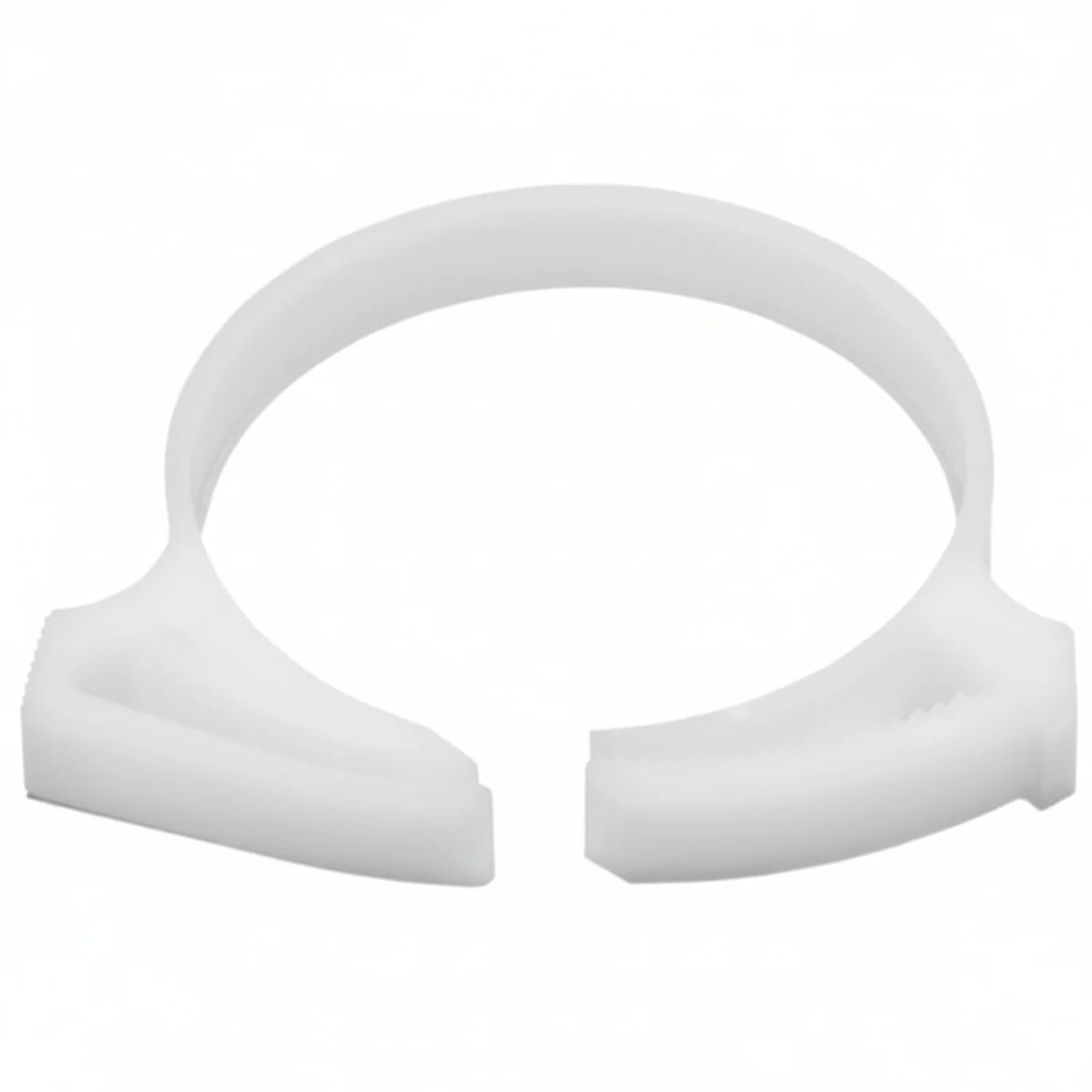 HellermannTyton SNP3810K2 Snapper Hose Clamp, 1.62"–1.89" Bundle Diameter, POM, White, 50/pkg