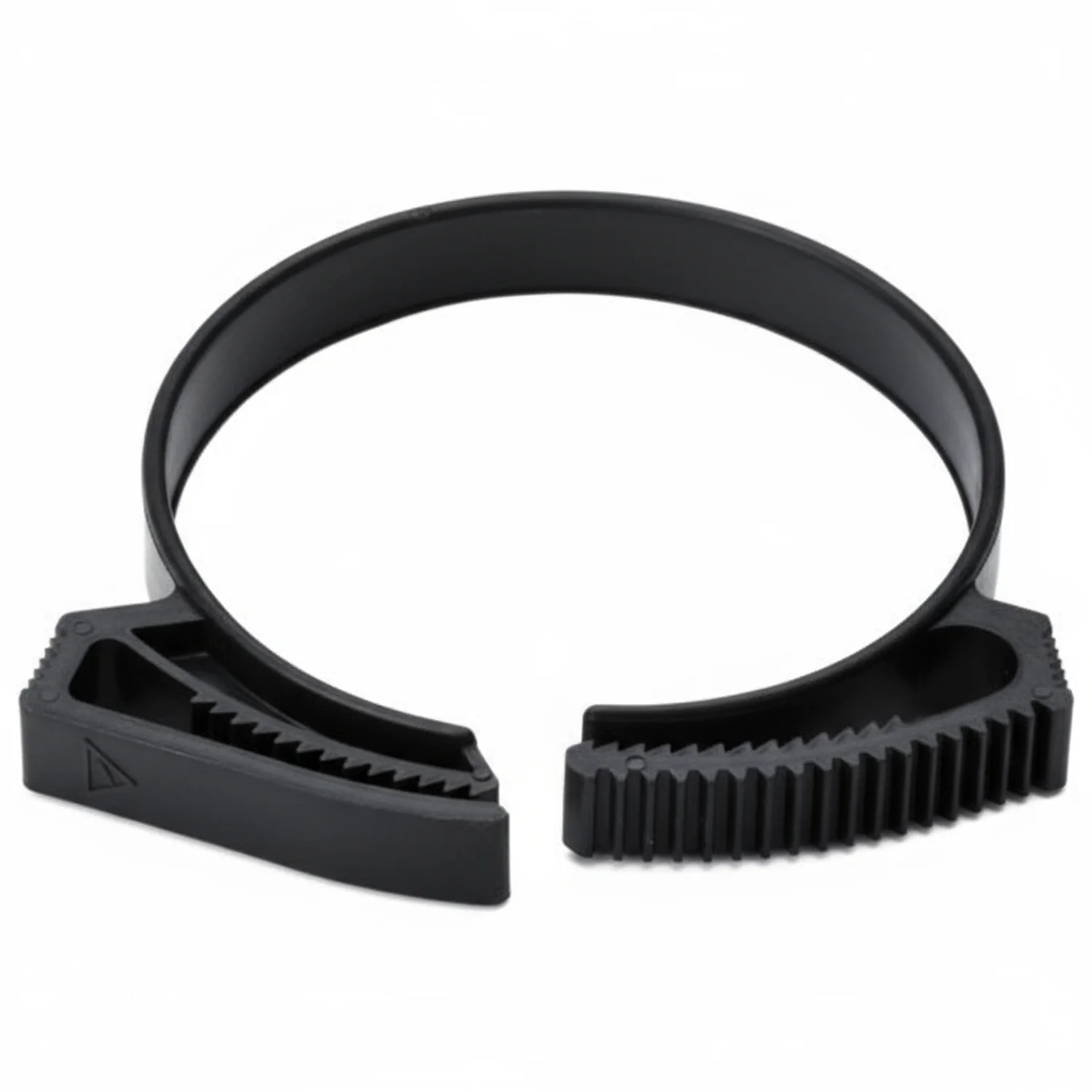 HellermannTyton SNP42NGHS0C2 Snapper Hose Clamp, 1.74"–2.02" Bundle Diameter, PA66GF13, Black, 100/pkg