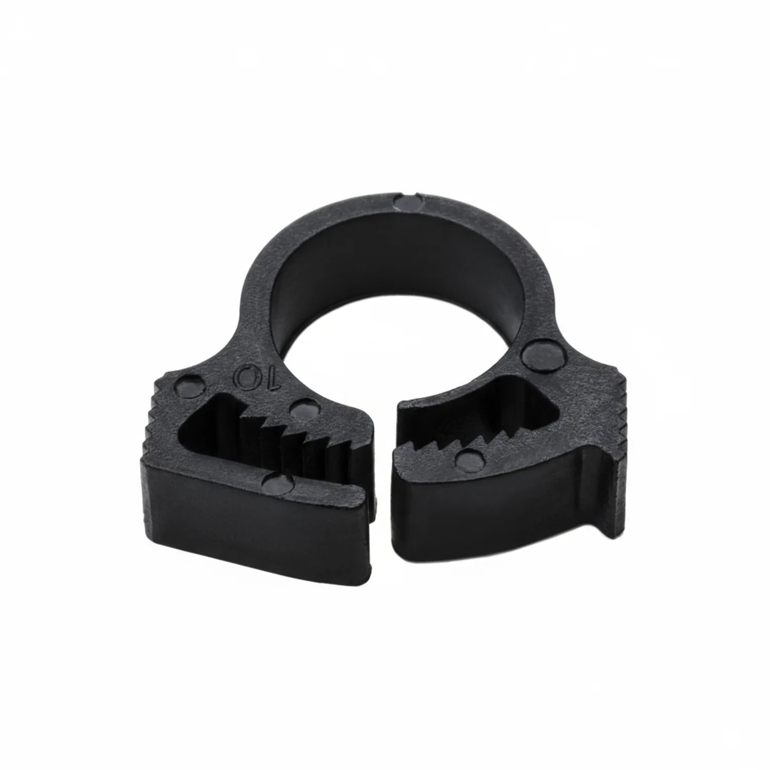 HellermannTyton SNP4GHS0M4 Snapper Hose Clamp, .41"–.46" Bundle Diameter, PA66GF13, Black, 1000/pkg