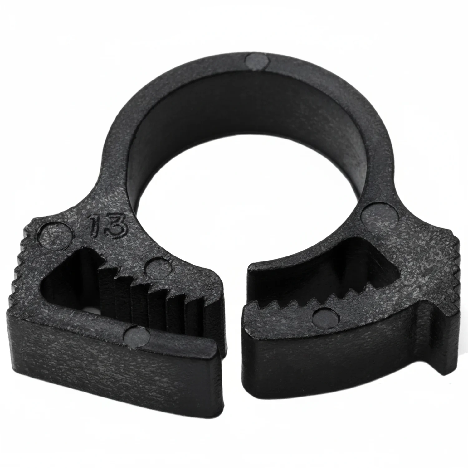 HellermannTyton SNP6GHS0M4 Snapper Hose Clamp, .46"–.52" Bundle Diameter, PA66GF13, Black, 1000/pkg