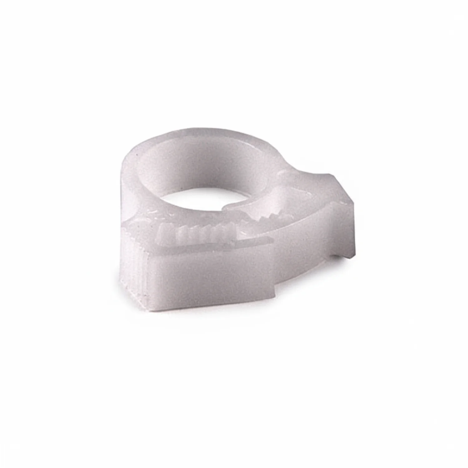 HellermannTyton SNP710C2 Snapper Hose Clamp, .46"–.56" Bundle Diameter, POM, White, 100/pkg