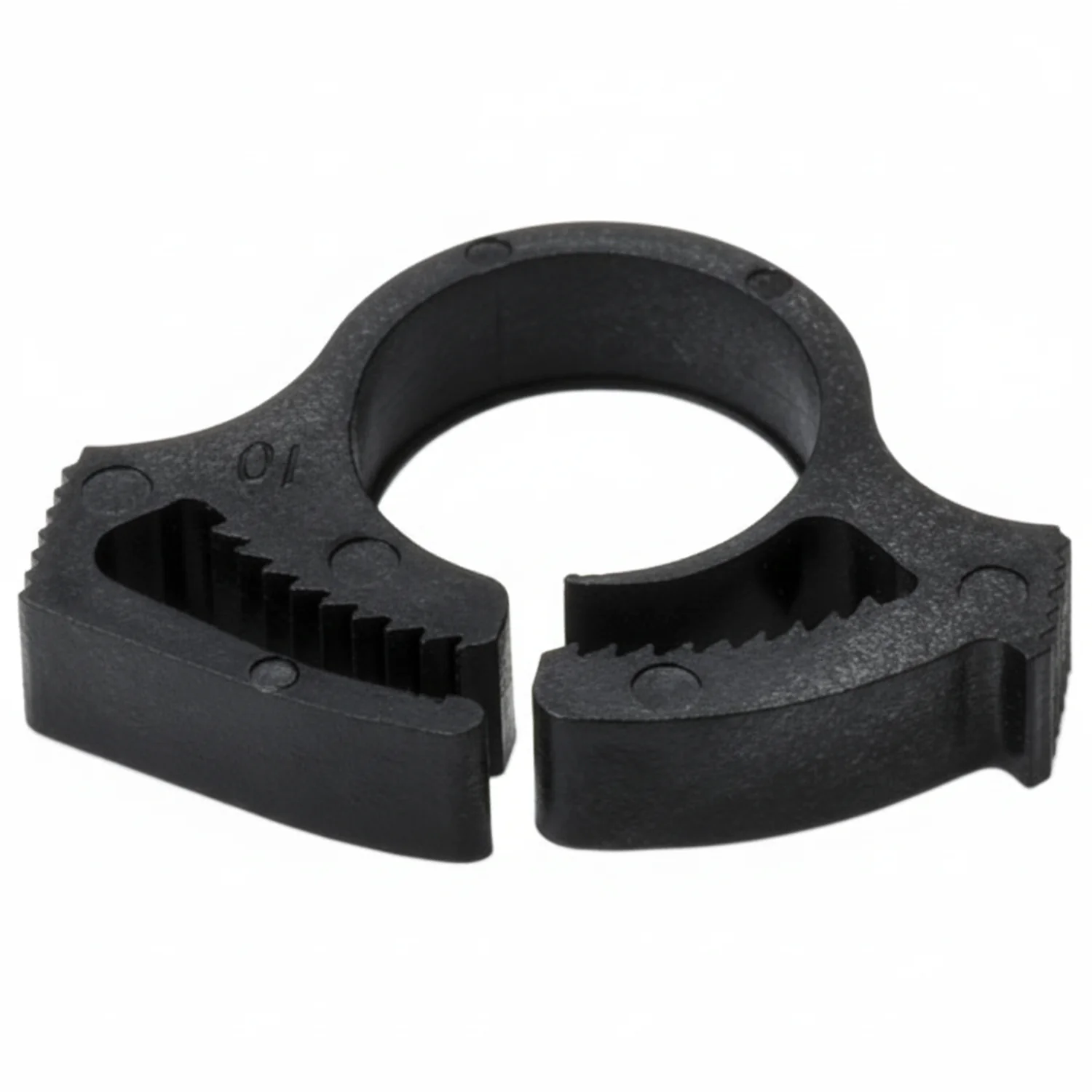 HellermannTyton SNP7GHS0M4 Snapper Hose Clamp, .46"–.55" Bundle Diameter, PA66GF13, Black, 1000/pkg
