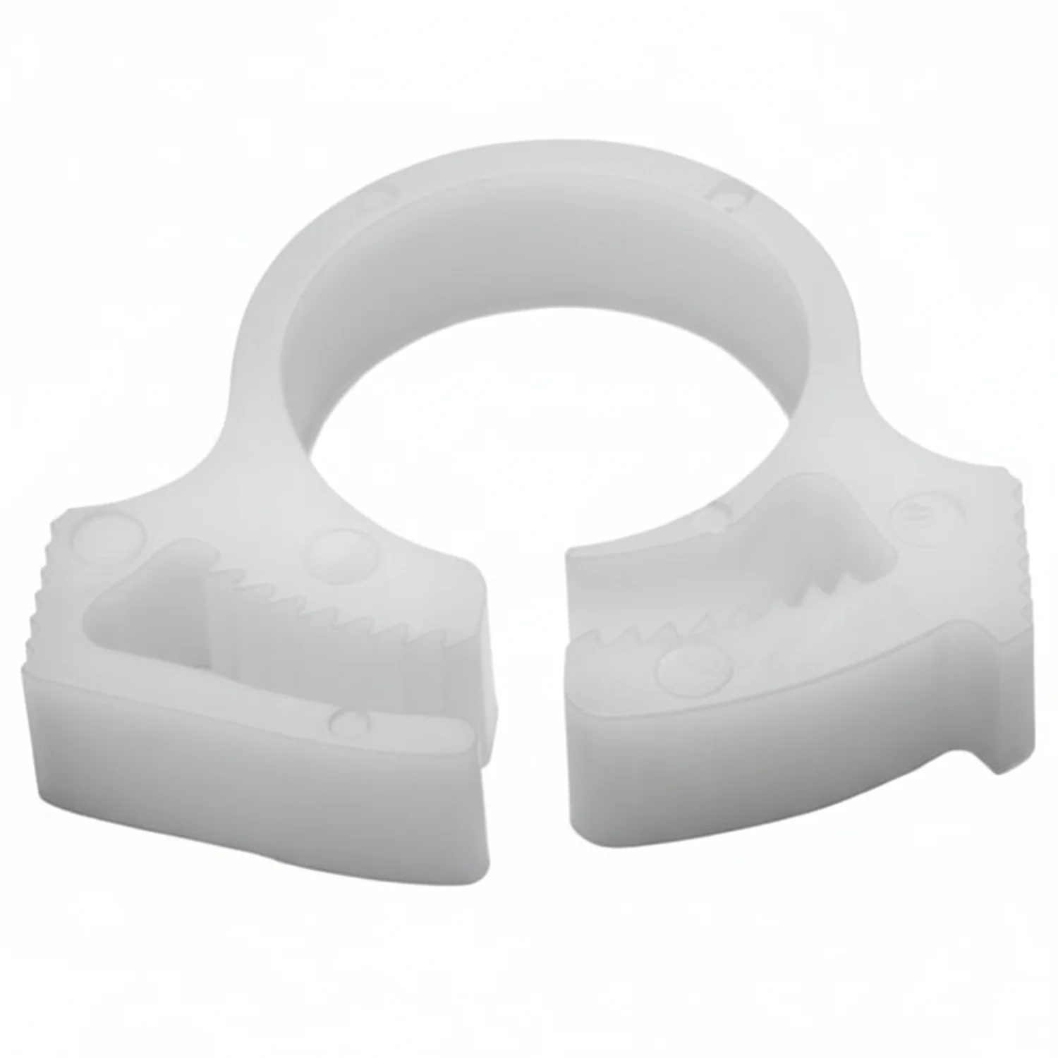 HellermannTyton SNP810M4 Snapper Hose Clamp, .51"–.59" Bundle Diameter, POM, White, 1000/pkg