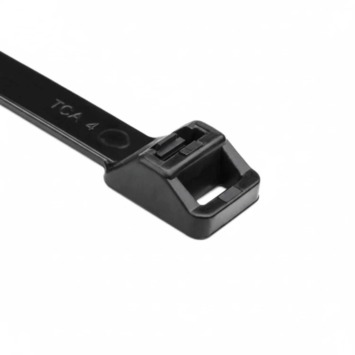 HellermannTyton SR255S0HIHSUVX2 Releasable Cable Tie, 8.9" Long, 250lb Tensile Strength, PA66HIRHSUV, Black, 25/pkg