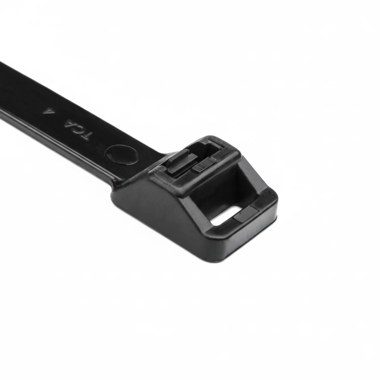 HellermannTyton SR255X0HIHSUVX2 Releasable Cable Tie, 14.6" Long, 250lb Tensile Strength, PA66HIRHSUV, Black, 25/pkg