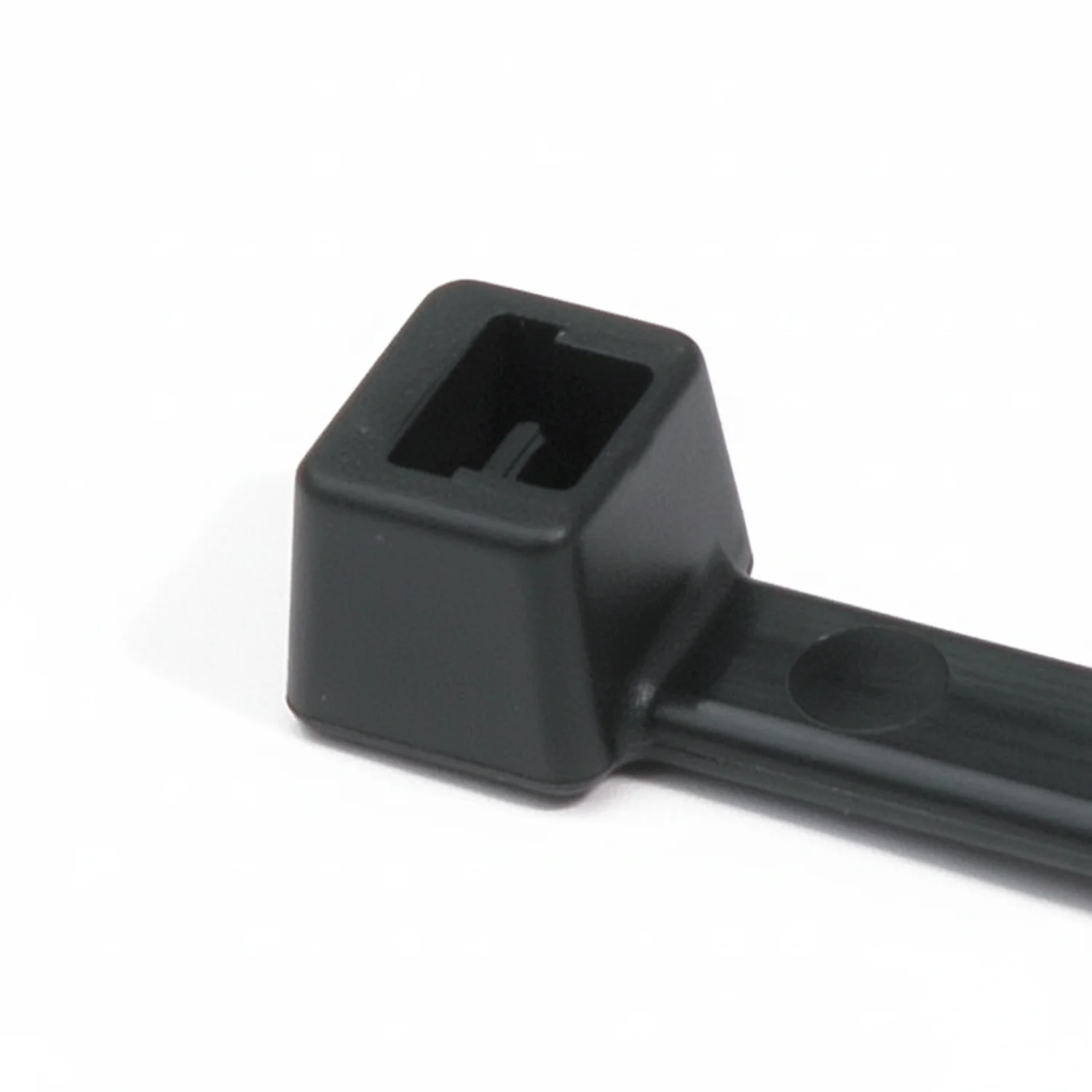 HellermannTyton T18I0C2 Standard Cable Tie, 5.5" Long, UL Rated, 18lb Tensile Strength, PA66, Black, 100/pkg