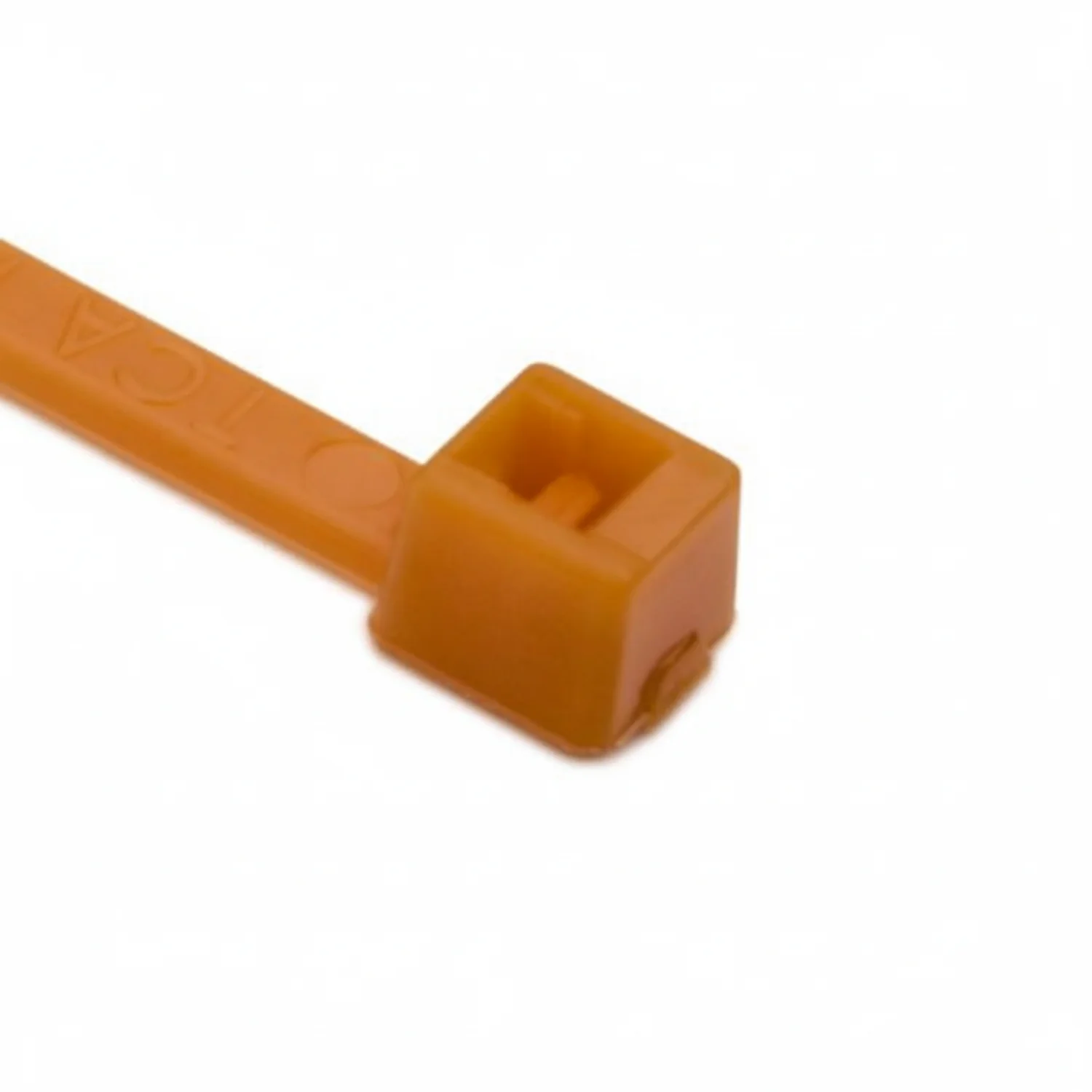 HellermannTyton T18I3M4 Standard Cable Tie, 5.5" Long, UL Rated, 18lb Tensile Strength, PA66, Orange, 1000/pkg