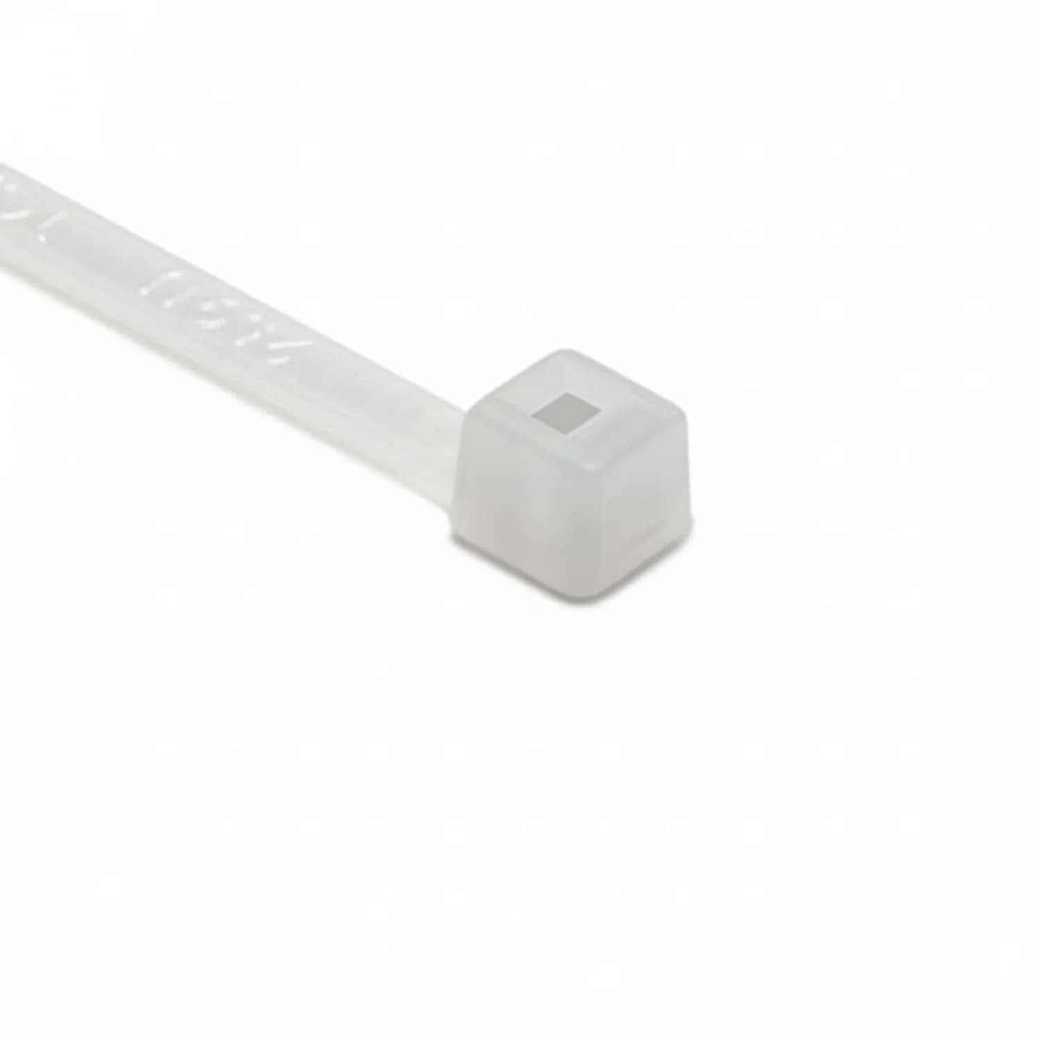 HellermannTyton T18I9C2 Standard Cable Tie, 5.5" Long, UL Rated, 18lb Tensile Strength, PA66, Natural, 100/pkg