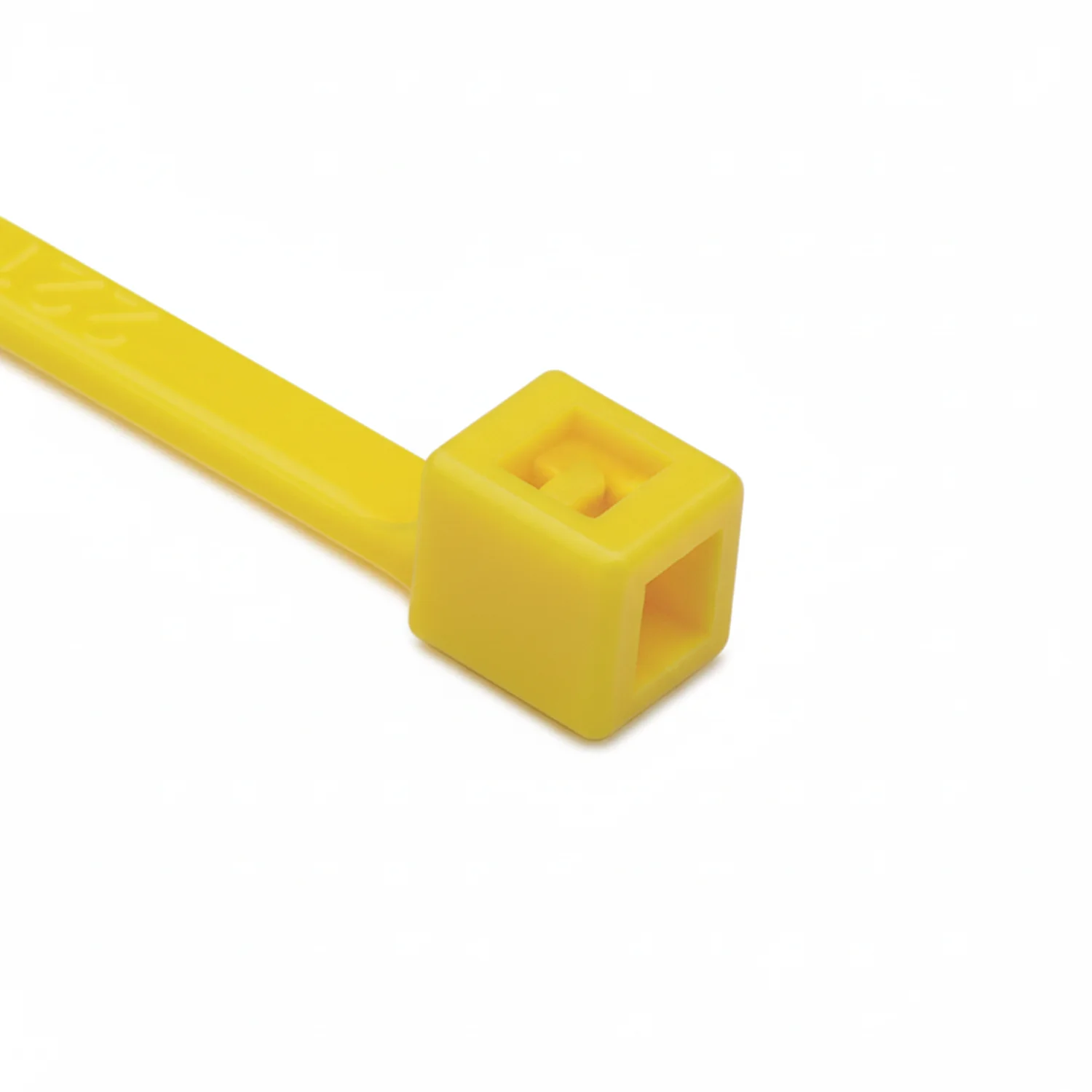 HellermannTyton T18L4M4 Standard Cable Tie, 8" Long, UL Rated, 18lb Tensile Strength, PA66, Yellow, 1000/pkg