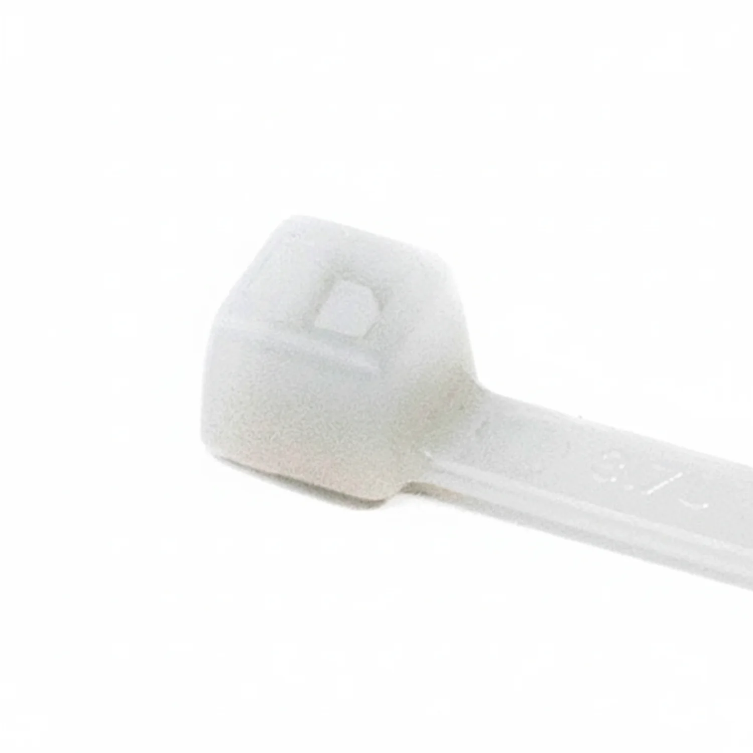 HellermannTyton T18L9M4 Standard Cable Tie, 8" Long, UL Rated, 18lb Tensile Strength, PA66, Natural, 1000/pkg