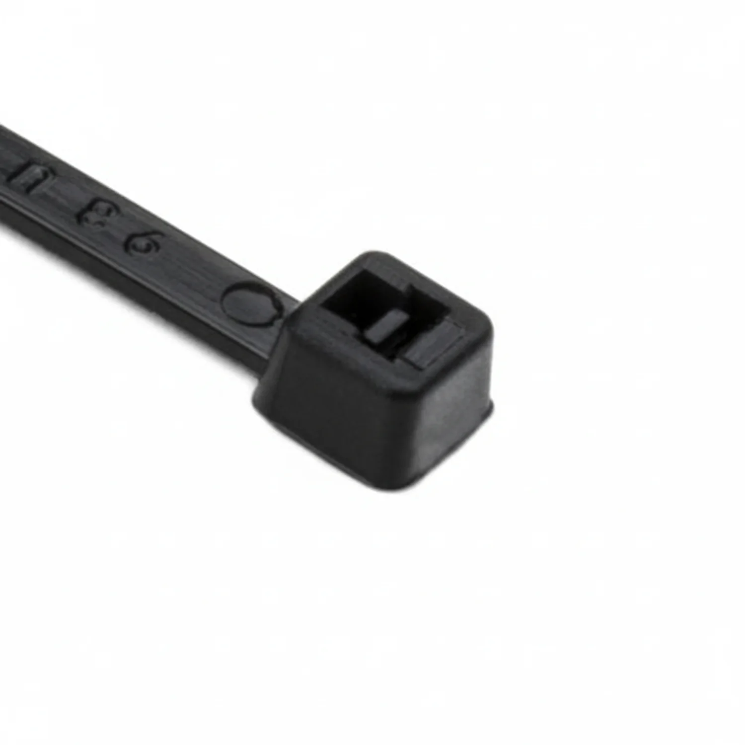 HellermannTyton T18R0M4 Standard Cable Tie, 4" Long, UL Rated, 18lb Tensile Strength, PA66, Black, 1000/pkg