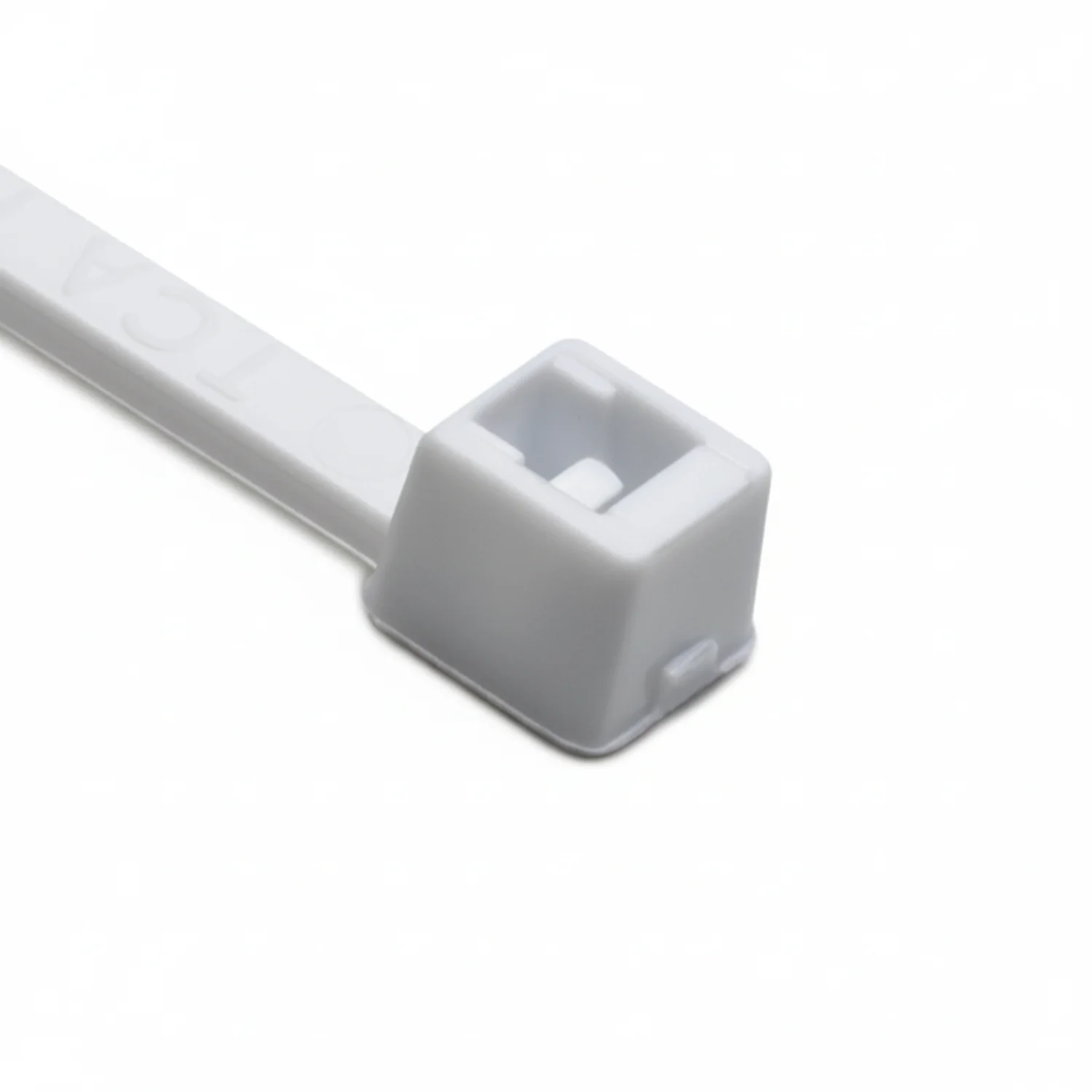 HellermannTyton T18R10M4 Standard Cable Tie, 4" Long, UL Rated, 18lb Tensile Strength, PA66, White, 1000/pkg