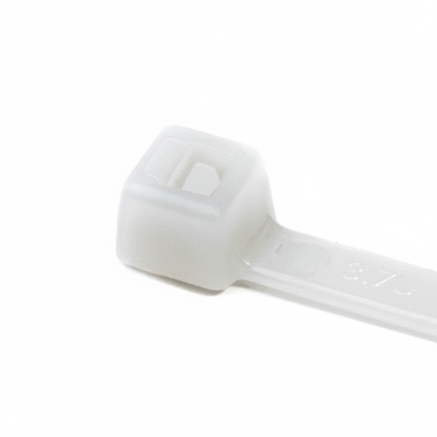 HellermannTyton T18R9C2 Standard Cable Tie, 4" Long, UL Rated, 18lb Tensile Strength, PA66, Natural, 100/pkg