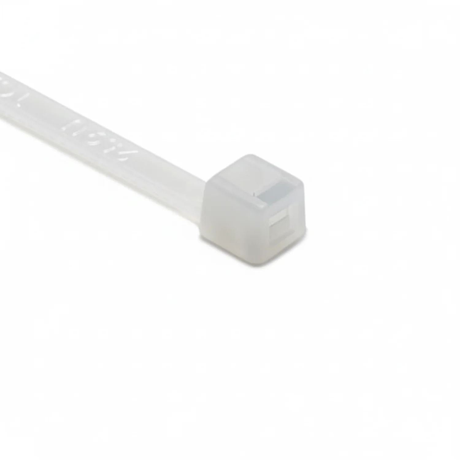 HellermannTyton T18R9VOC2 Flame-Retardant Cable Tie, 4" Long, UL Rated, 18lb Tensile Strength, PA66V0, Natural, 100/pkg