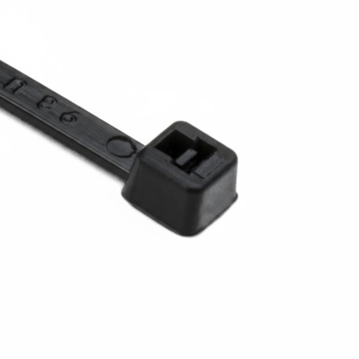 HellermannTyton T18S0M4 Standard Cable Tie, 3.3" Long, UL Rated, 18lb Tensile Strength, PA66, Black, 1000/pkg