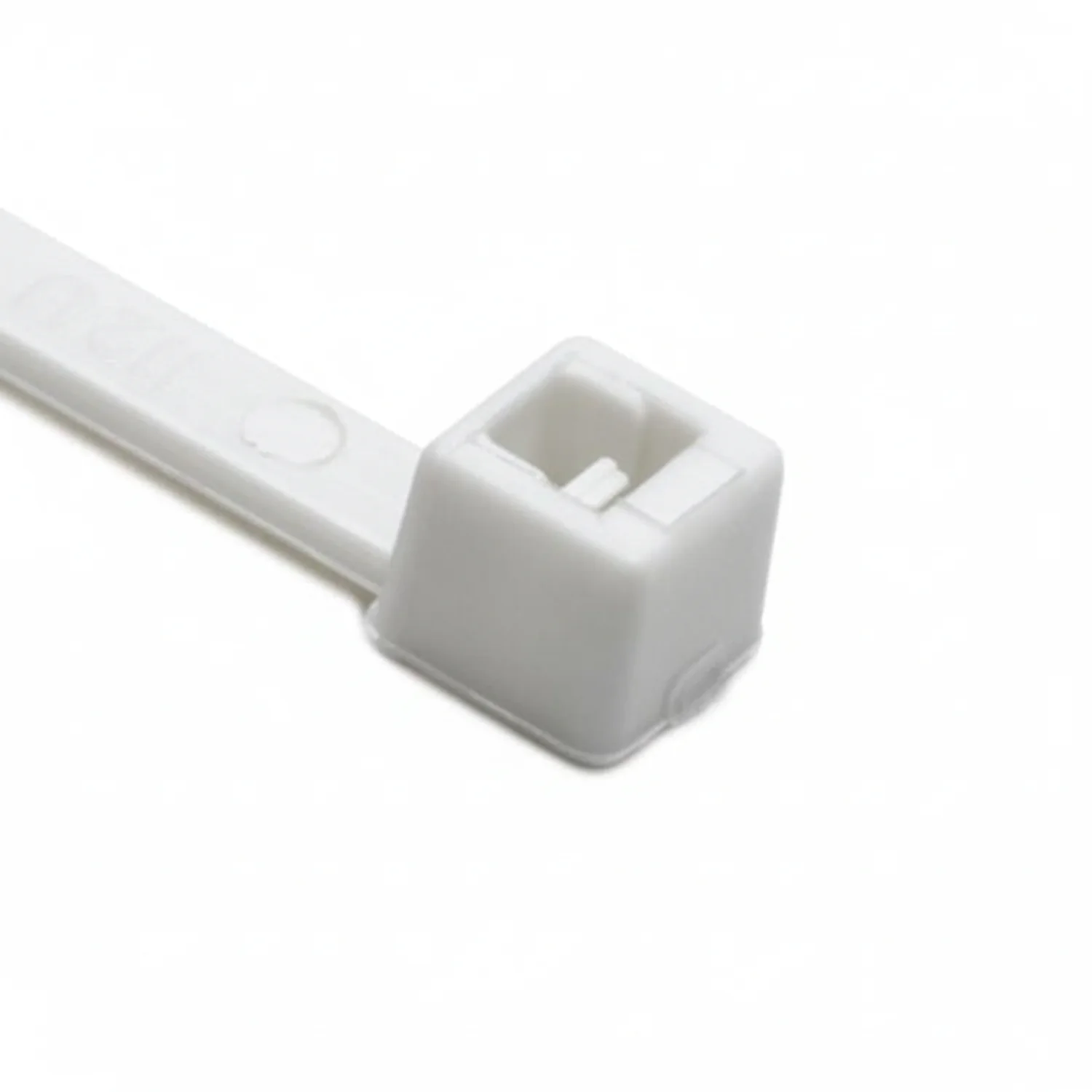 HellermannTyton T30R10C2 Standard Cable Tie, 5.8" Long, UL Rated, 30lb Tensile Strength, PA66, White, 100/pkg