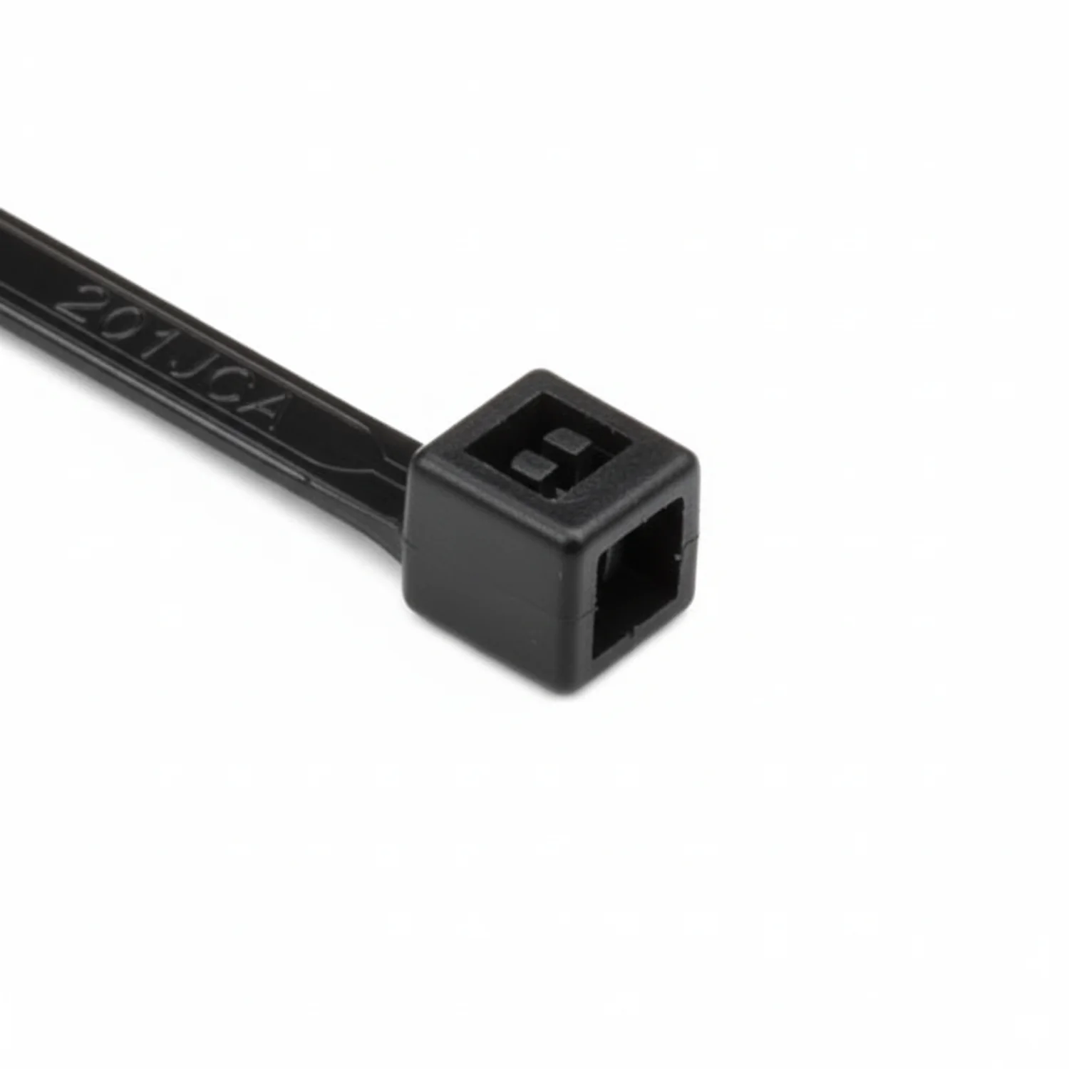 HellermannTyton T40R0C2 Standard Cable Tie, 8.3" Long, UL Rated, 40lb Tensile Strength, PA66, Black, 100/pkg