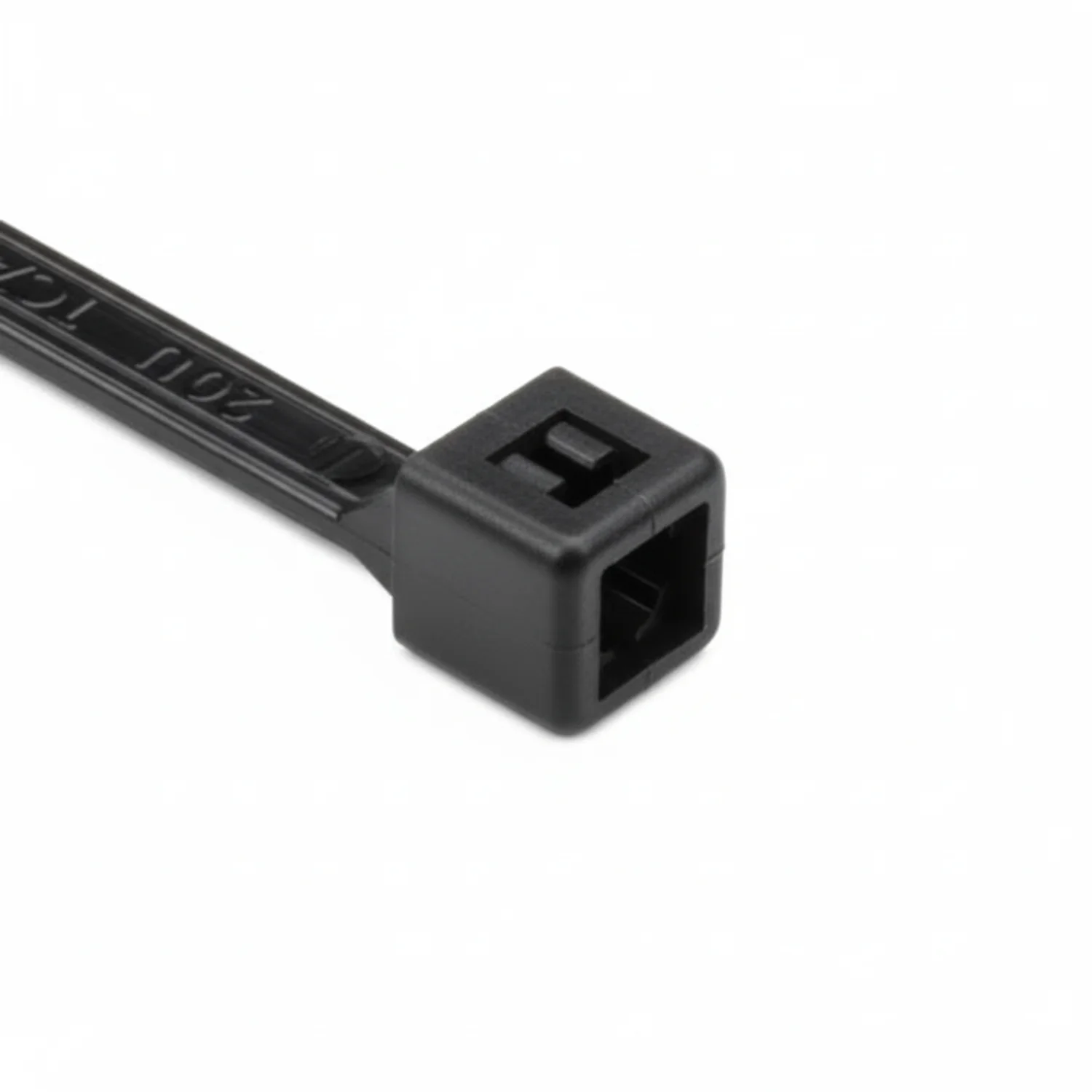HellermannTyton T40R0M4 Standard Cable Tie, 8.3" Long, UL Rated, 40lb Tensile Strength, PA66, Black, 1000/pkg