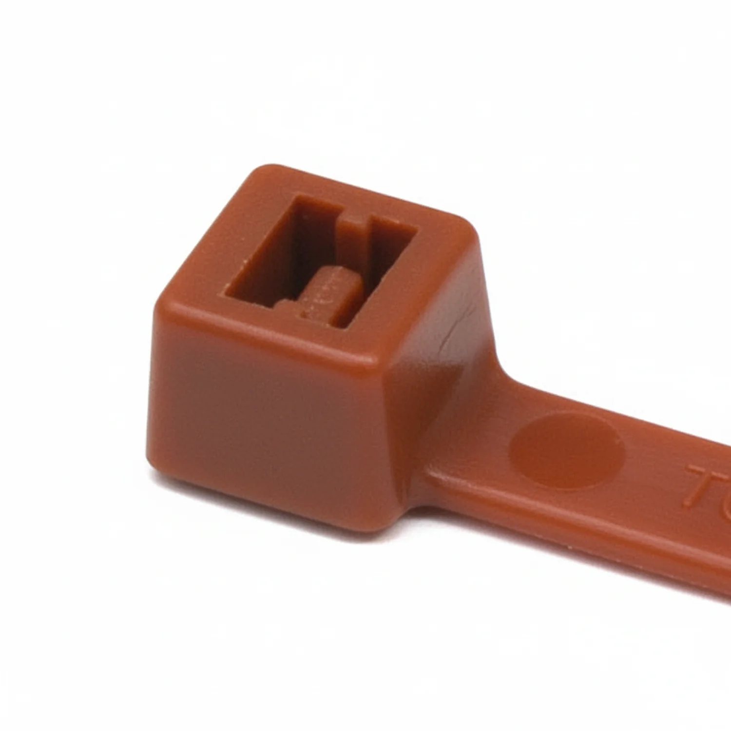 HellermannTyton T50I1M4 Standard Cable Tie, 12" Long, UL Rated, 50lb Tensile Strength, PA66, Brown, 1000/pkg