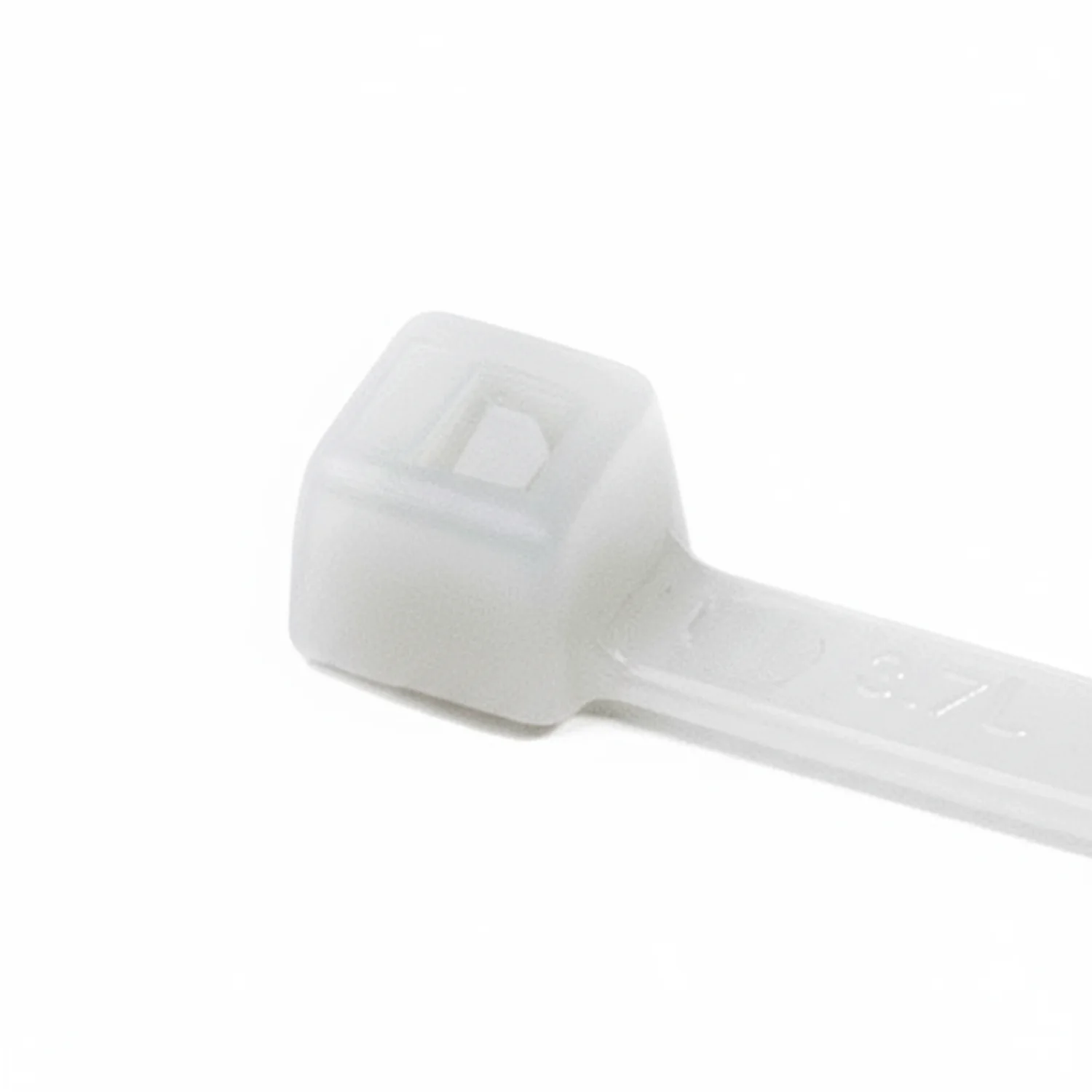 HellermannTyton T50I9C2 Standard Cable Tie, 12" Long, UL Rated, 50lb Tensile Strength, PA66, Natural, 100/pkg