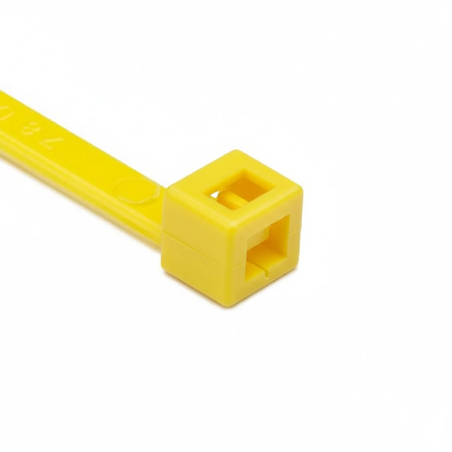 HellermannTyton T50L4M4 Standard Cable Tie, 15.35" Long, UL Rated, 50lb Tensile Strength, PA66, Yellow, 1000/pkg