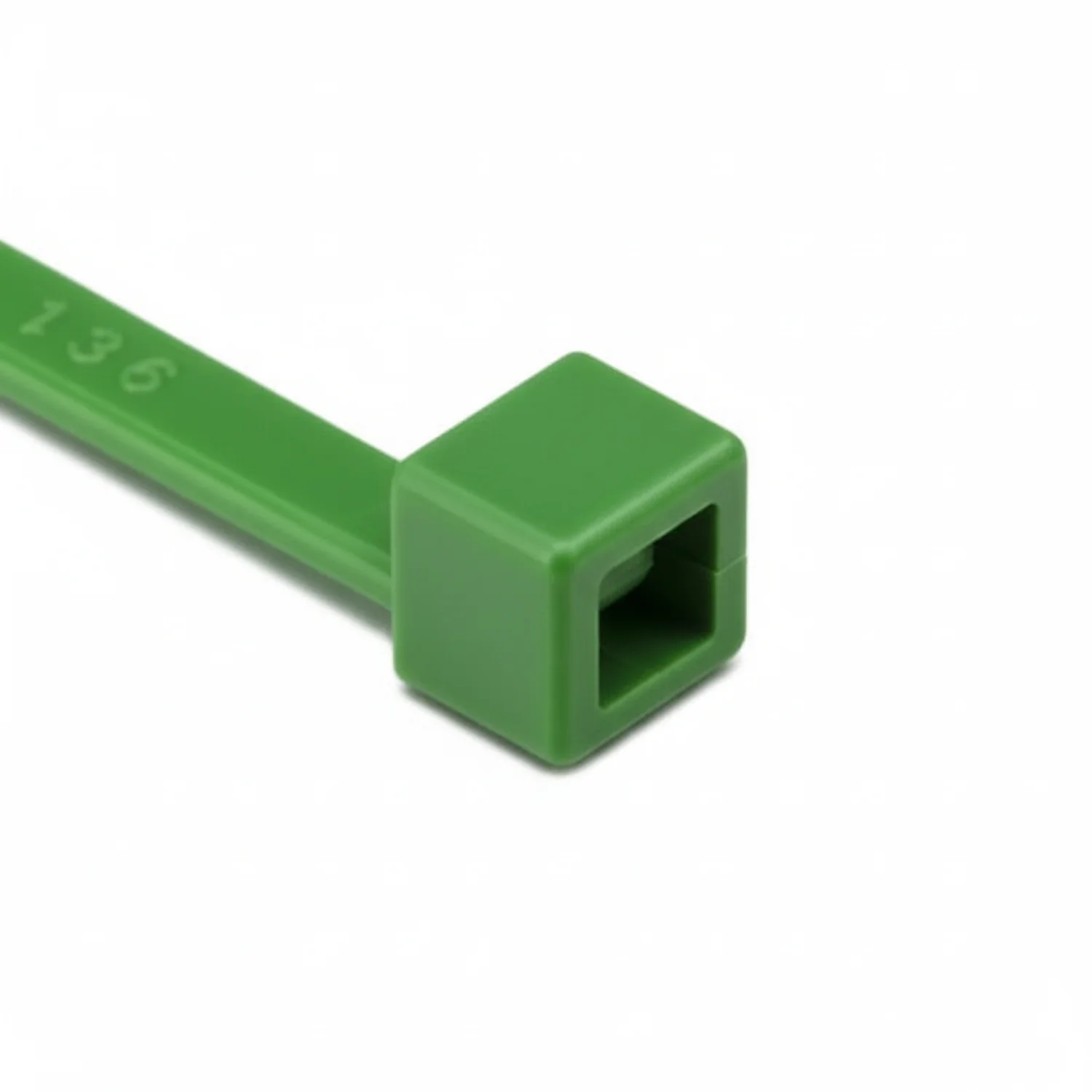 HellermannTyton T50L5M4 Standard Cable Tie, 15.35" Long, UL Rated, 50lb Tensile Strength, PA66, Green, 1000/pkg
