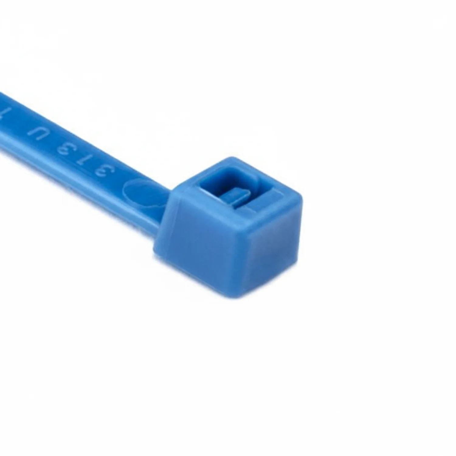 HellermannTyton T50L6C2 Standard Cable Tie, 15.35" Long, UL Rated, 50lb Tensile Strength, PA66, Blue, 100/pkg