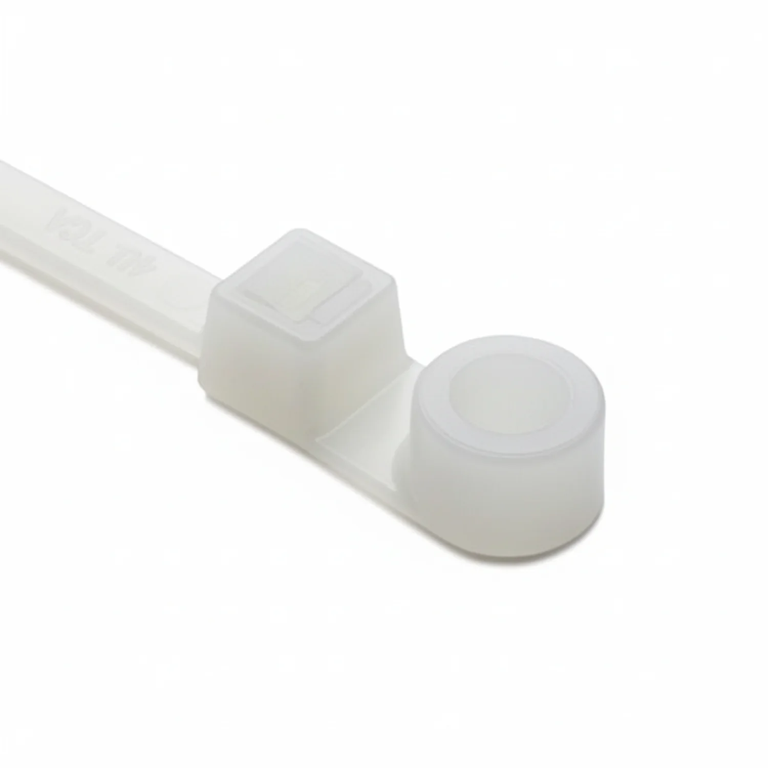 HellermannTyton T50MI9C2 Screw-Mount Cable Tie, 12.4" Long, #10 Screw, 3.4" Max Bundle Dia, 50lb, PA66, Natural, 100/pkg
