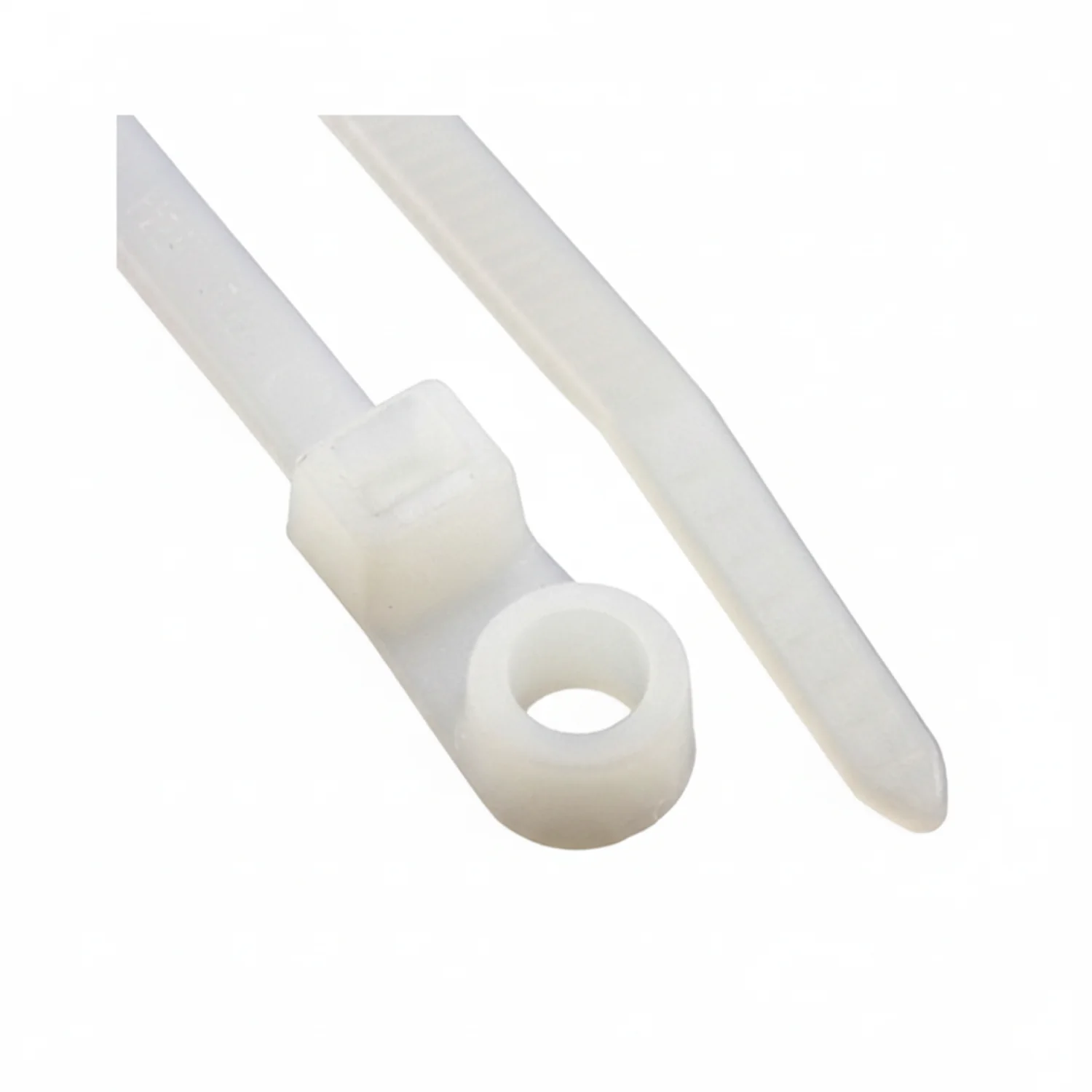 HellermannTyton T50MR9C2 Screw-Mount Cable Tie, 8.5" Long, #10 Screw, 1.8" Max Bundle Dia, 50lb, PA66, Natural, 100/pkg