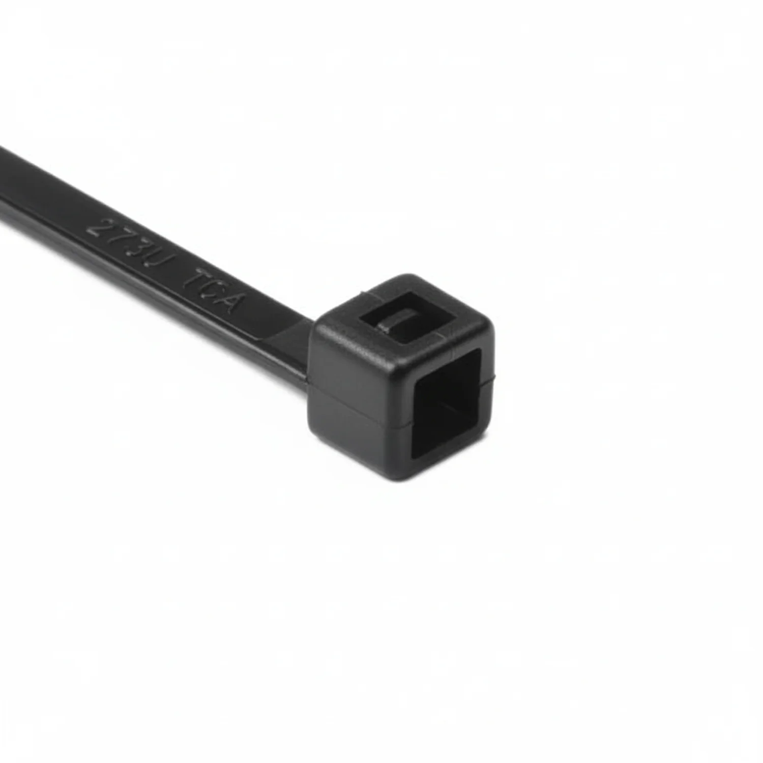 HellermannTyton T50R0HSC2 High-Temp Cable Tie, 8" Long, UL Rated, 50lb Tensile Strength, PA66HS, UV Black, 100/pkg
