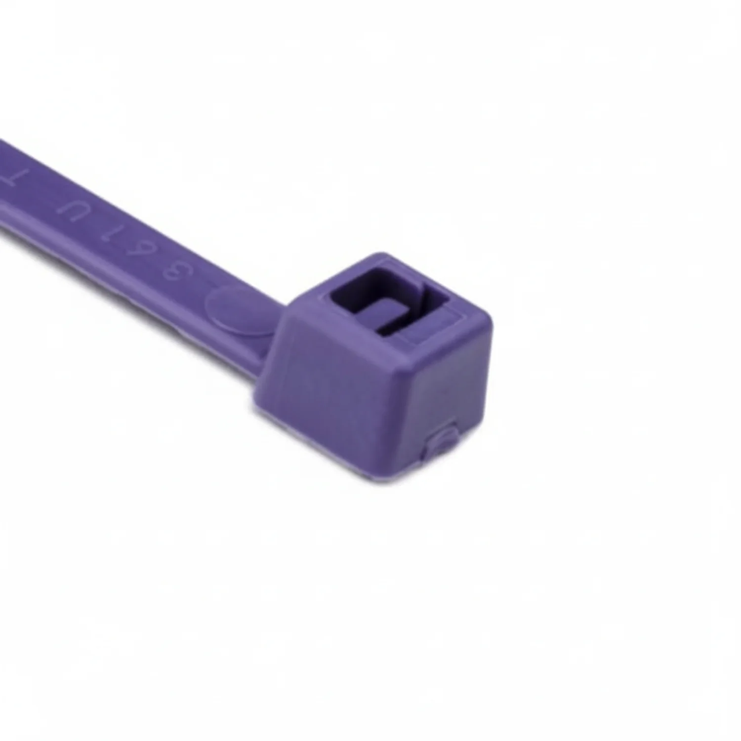 HellermannTyton T50R7C2 Standard Cable Tie, 8" Long, UL Rated, 50lb Tensile Strength, PA66, Purple, 100/pkg