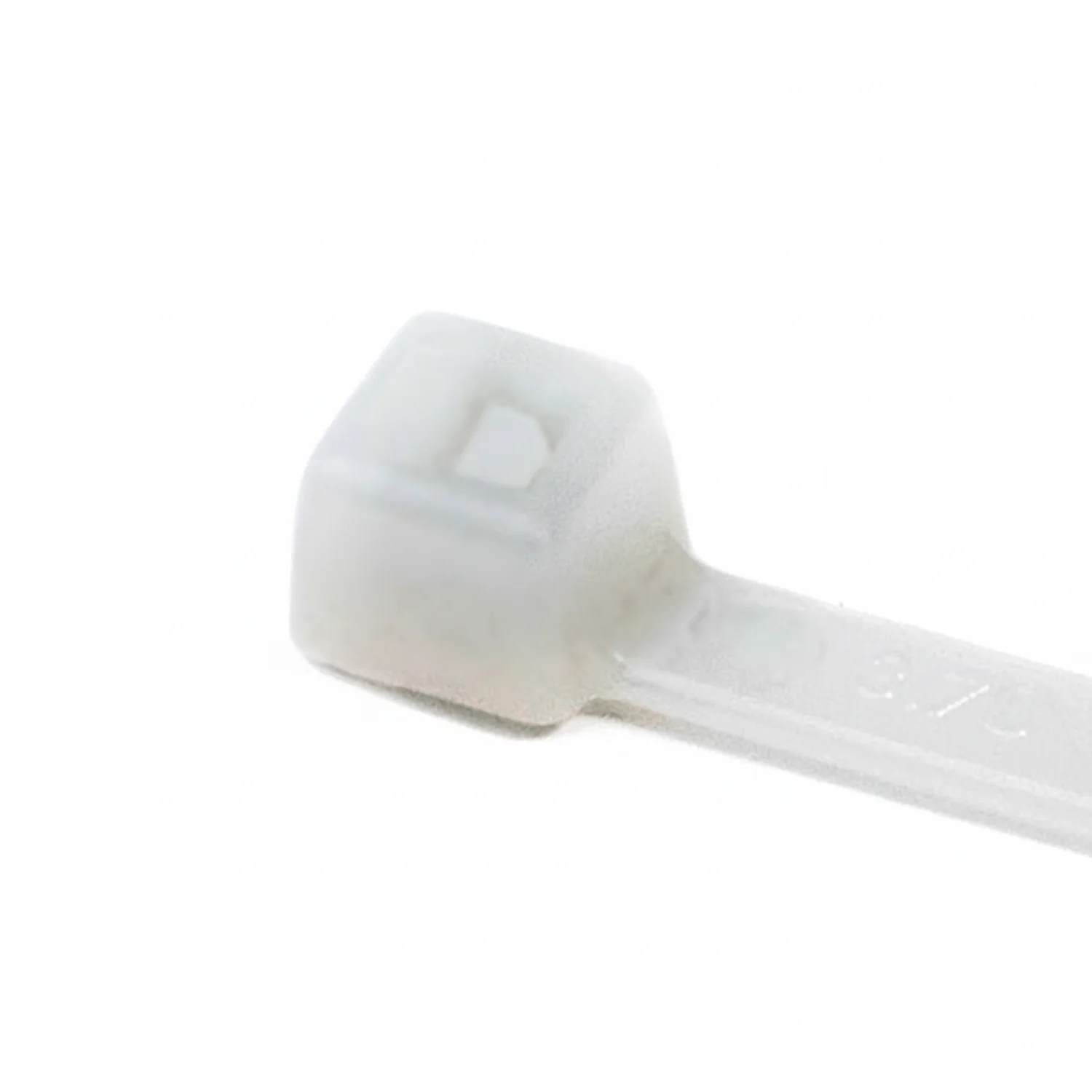 HellermannTyton T50R9M4 Standard Cable Tie, 8" Long, UL Rated, 50lb Tensile Strength, PA66, Natural, 1000/pkg