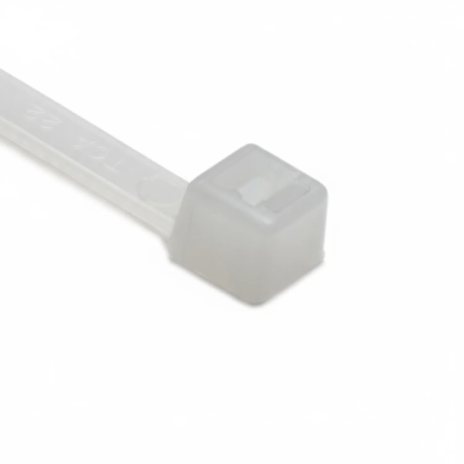 HellermannTyton T50S9M4 Standard Cable Tie, 6.3" Long, UL Rated, 50lb Tensile Strength, PA66, Natural, 1000/pkg