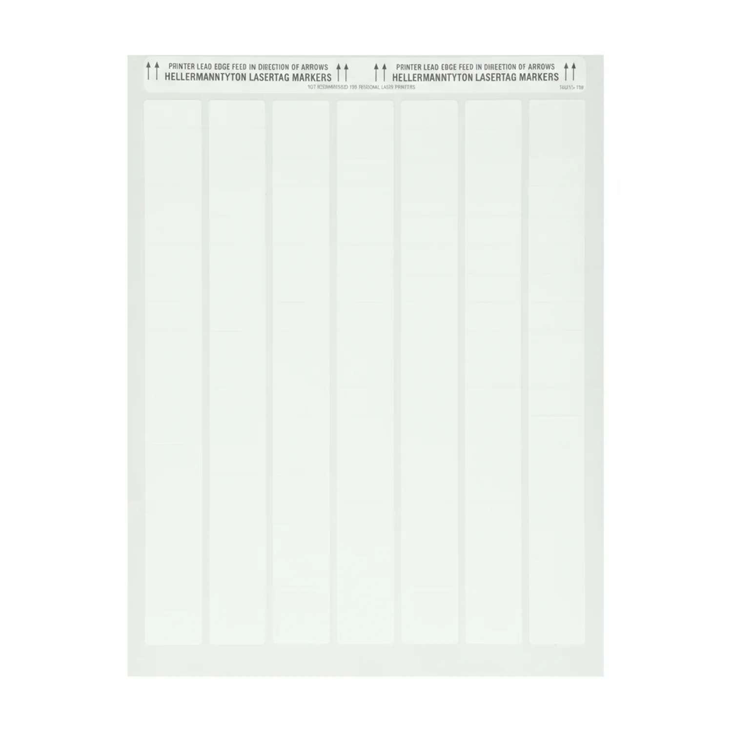 HellermannTyton TAG15L-789 Laser Tag Label, 1.0" x .50", 133 Per Sheet, PET, White 5000/pkg