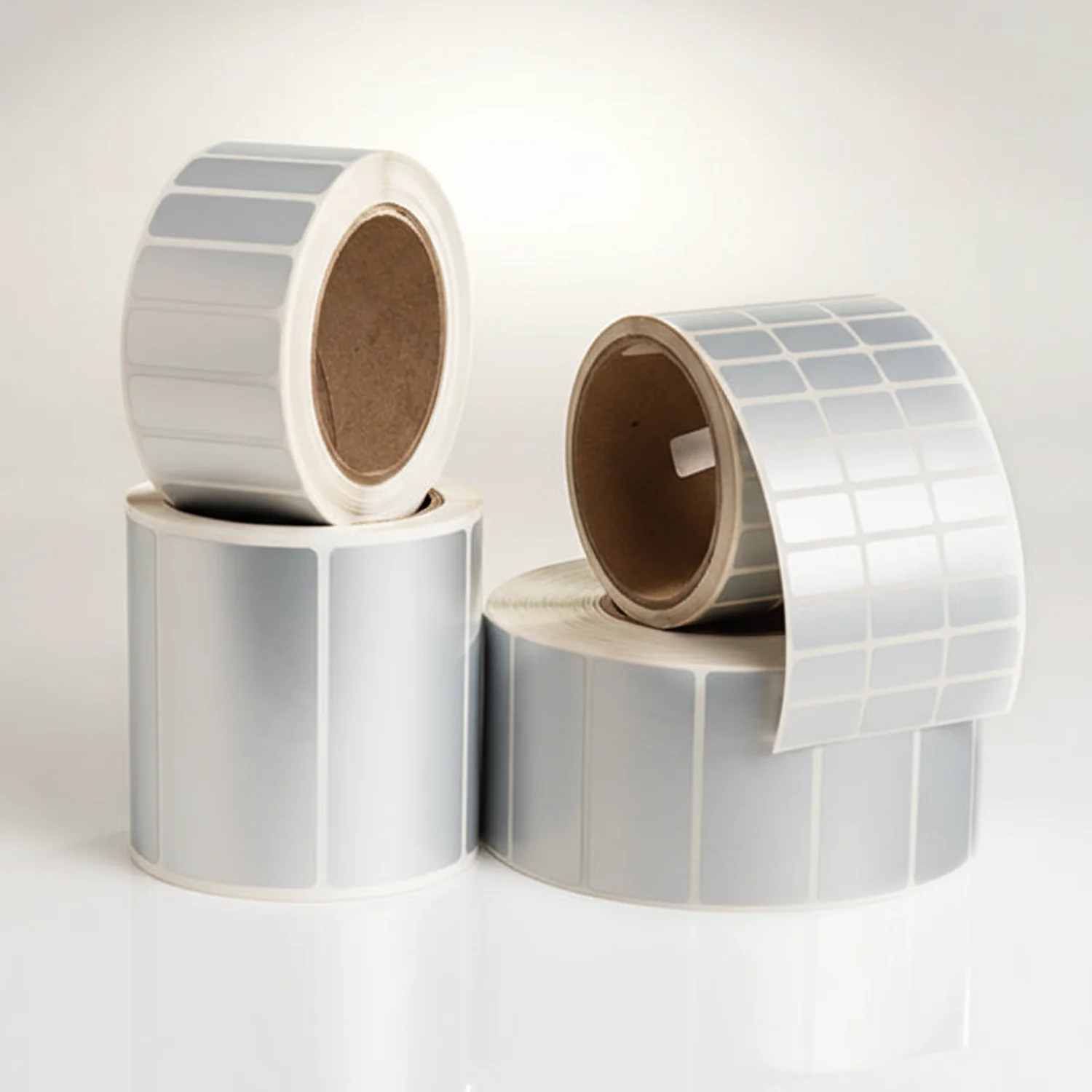 HellermannTyton TAG80T1-795 Thermal Transfer Labels, 3.0" x 5.0", 1 Across, Polyester, Silver, 500/roll
