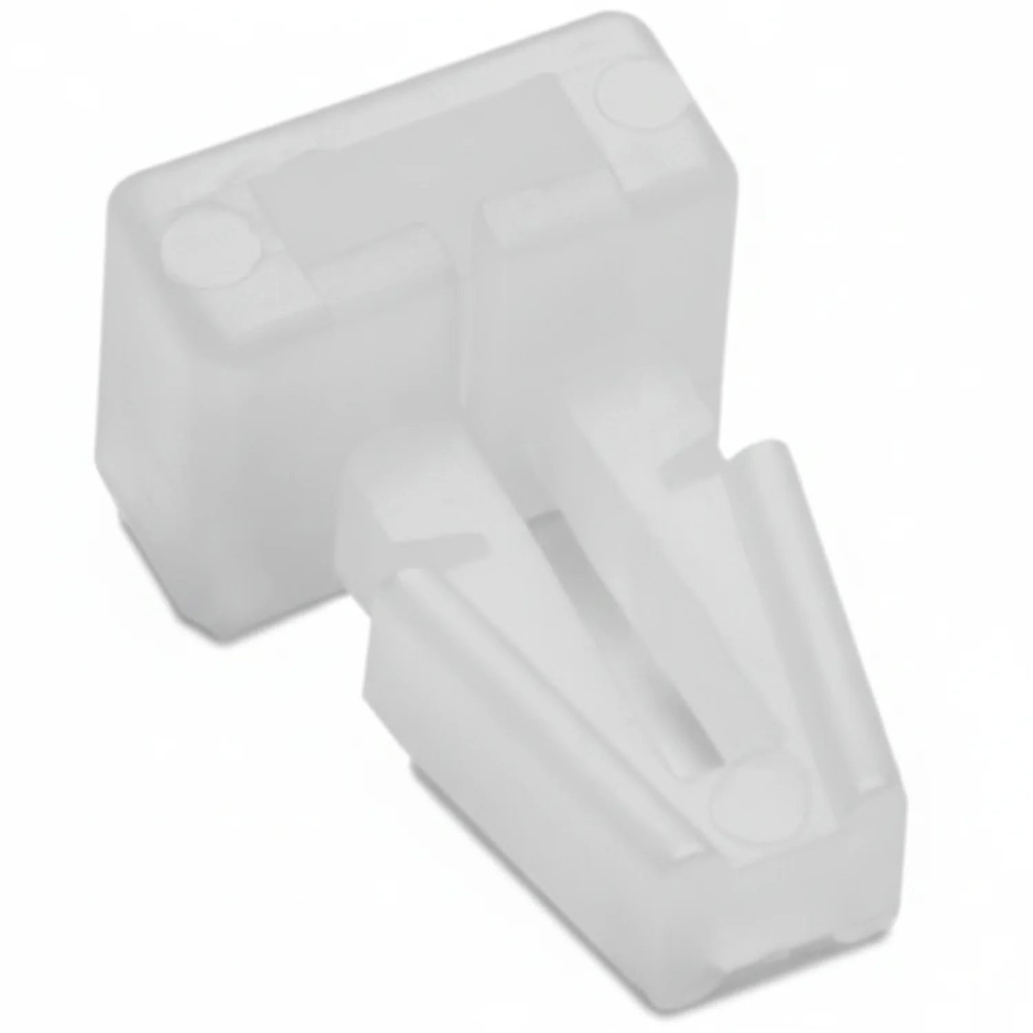 HellermannTyton TM1SF9M4 Push-Button Cable Tie Mount, .25" Hole, .13" Max Panel, .2" Max Tie Width, PA66, Natural, 1000/pkg