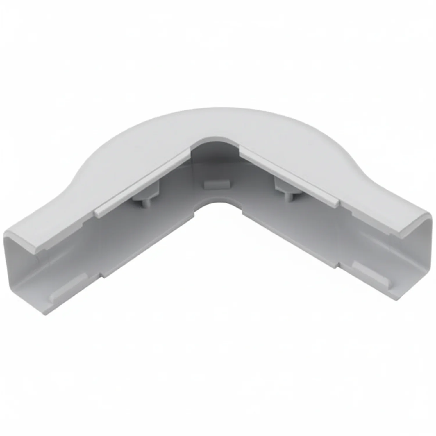 HellermannTyton TSR1W-29-1 External Corner Cover, 3/4", 1" Bend Radius, PVC, White, 1/bag