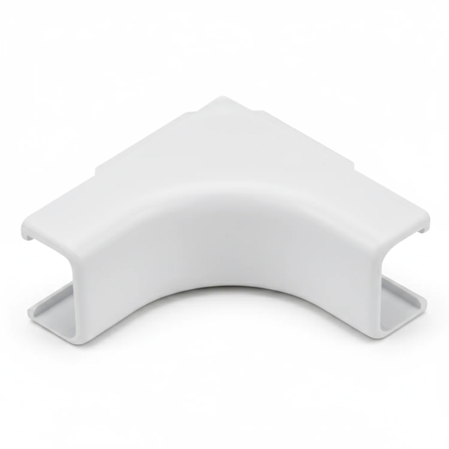 HellermannTyton TSR1W-33 Internal Corner Cover, 3/4", 1" Bend Radius, PVC, White, 1/bag