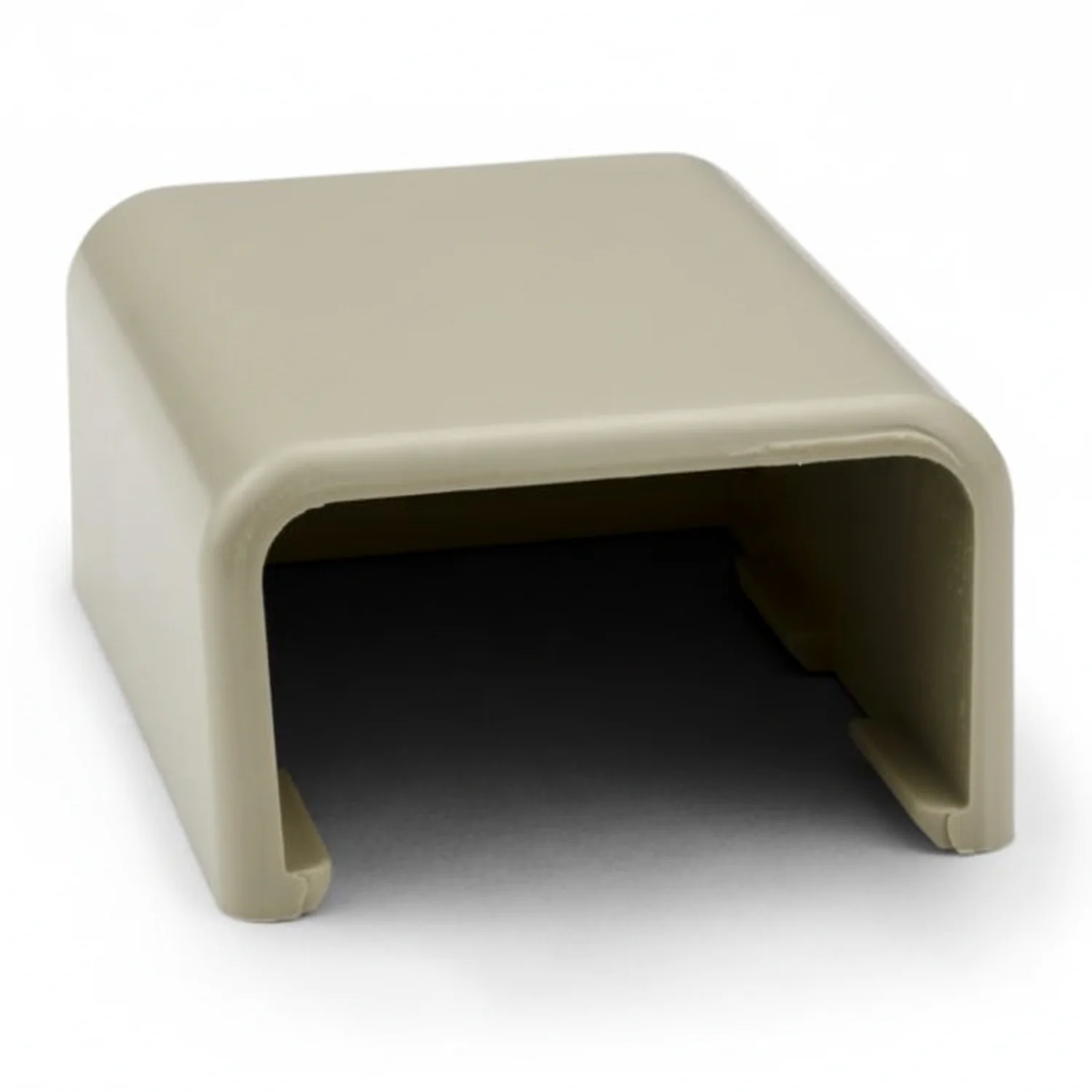 HellermannTyton TSR2I-36 End Cap, 1-1/4", PVC, Ivory, 1/bag