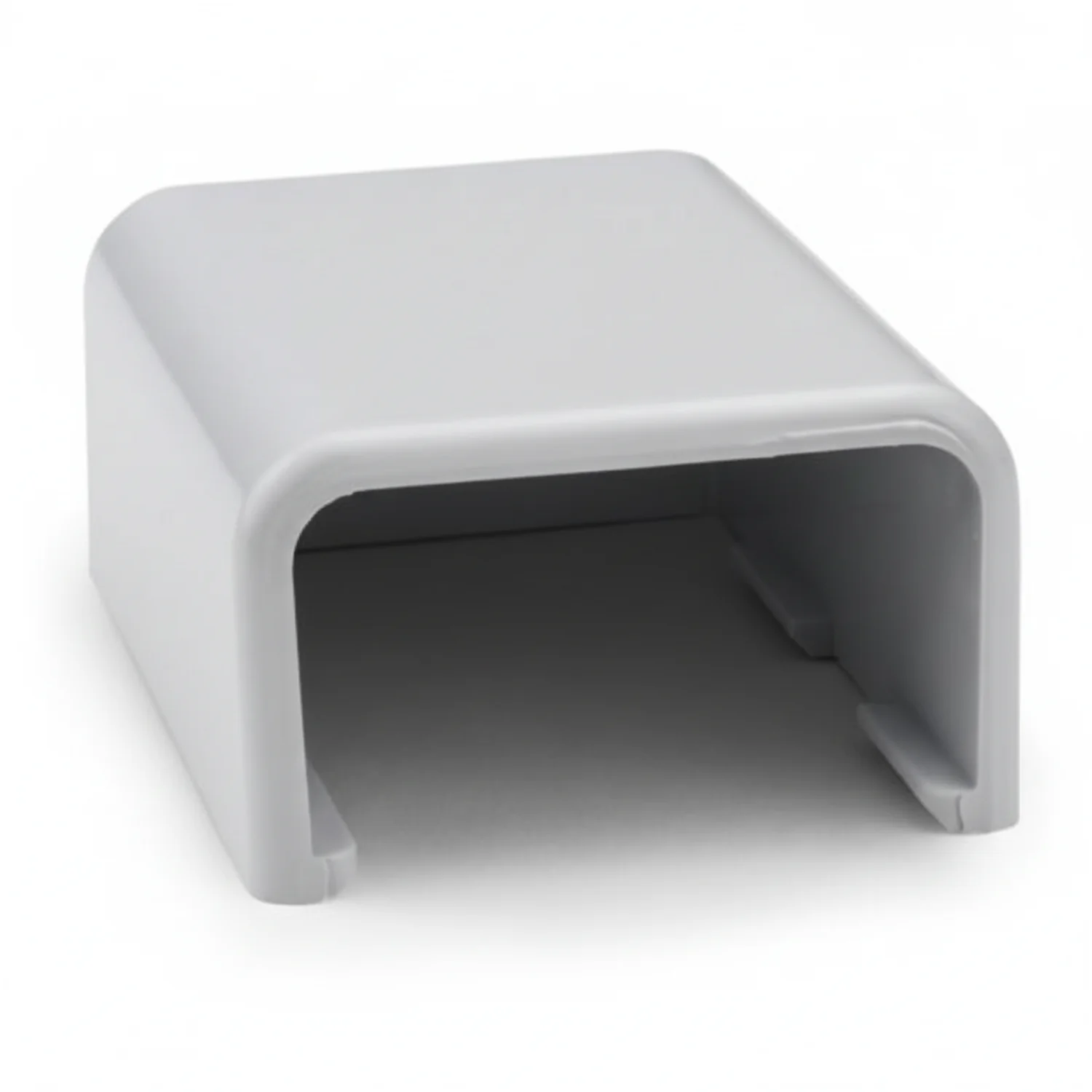 HellermannTyton TSR2W-36 End Cap, 1-1/4", PVC, White, 1/bag
