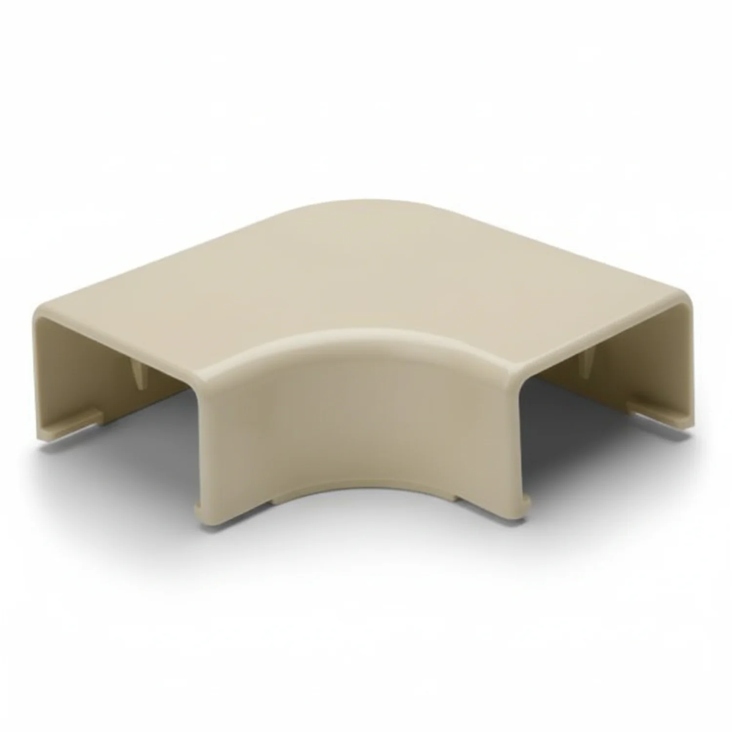 HellermannTyton TSR3I-25-1 Elbow Cover, 1-3/4", 1" Bend Radius, PVC, Ivory, 10/bag