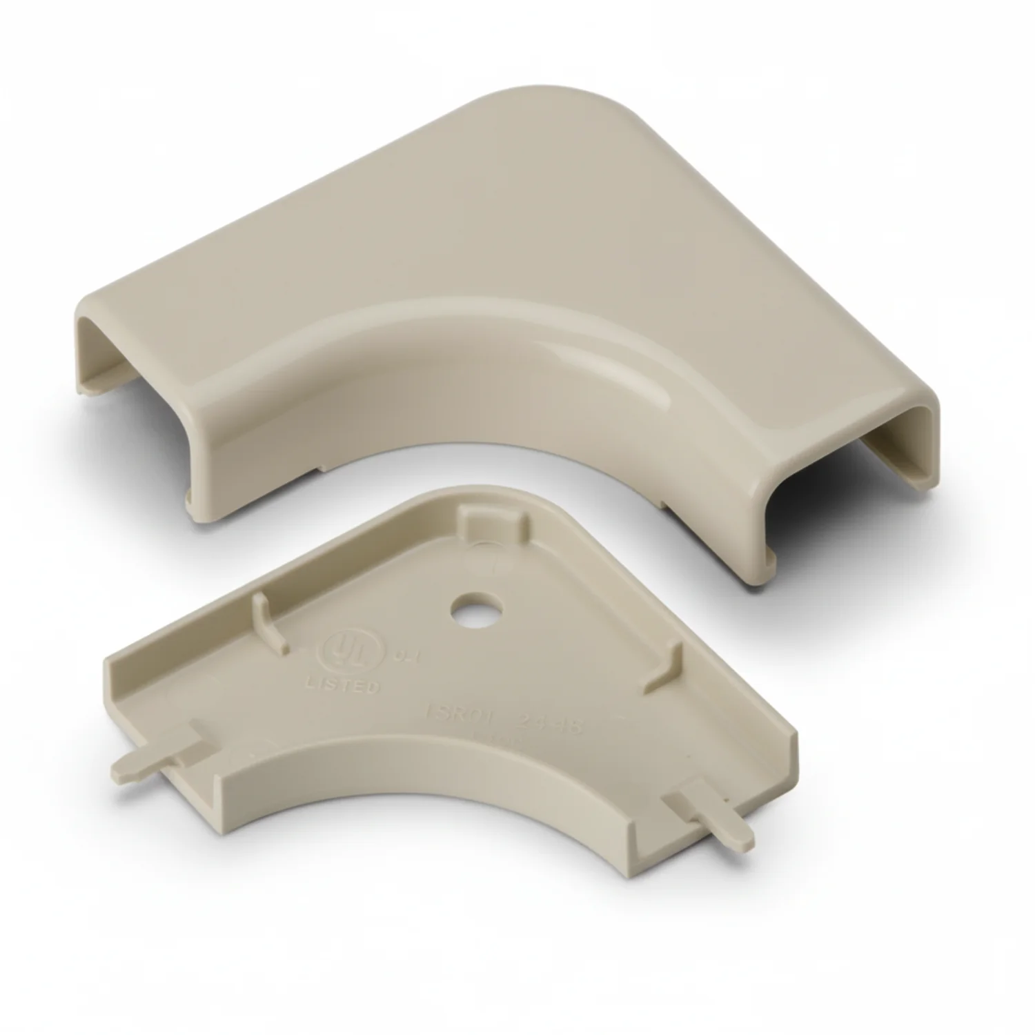 HellermannTyton TSRP1I-25-1 Elbow Cover, 3/4", 1" Bend Radius, PVC, Ivory, 1/bag