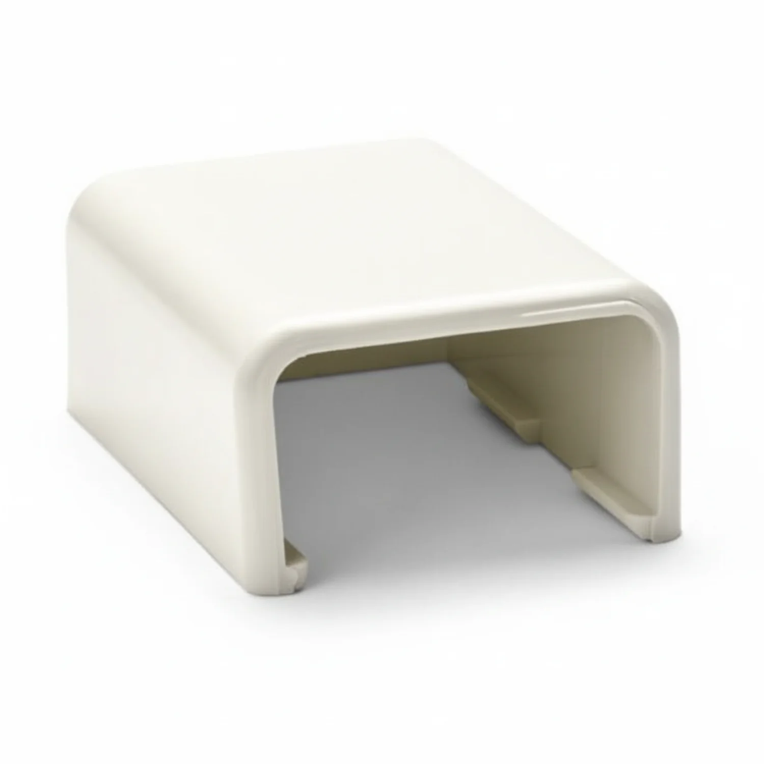HellermannTyton TSRP2FW-36 End Cap, 1-1/4", PVC, Office White, 1/bag
