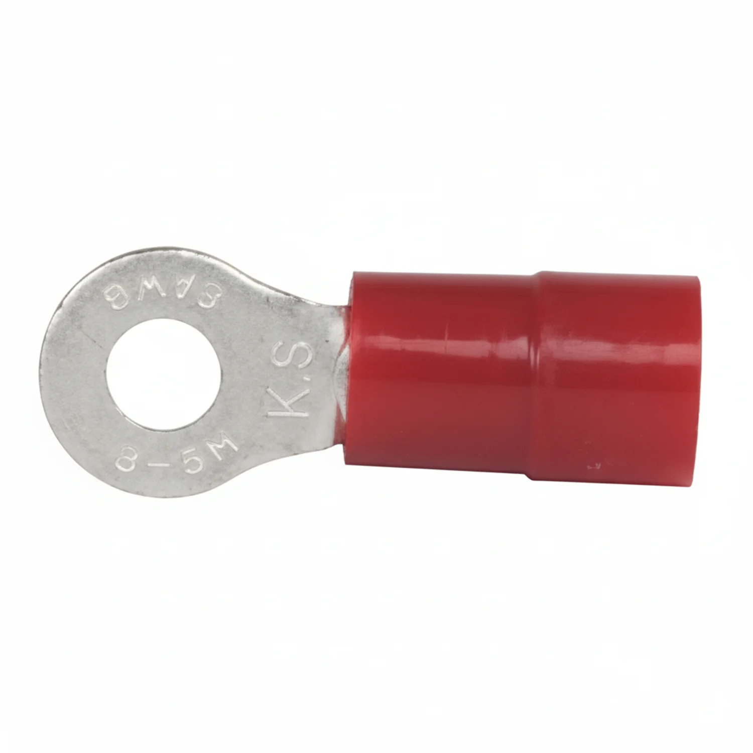 HILLSDALE #50610N Terminal, Ring; Insulated; 600V; No. 10; 8 to 8 AWG 100/Bag - Image 2
