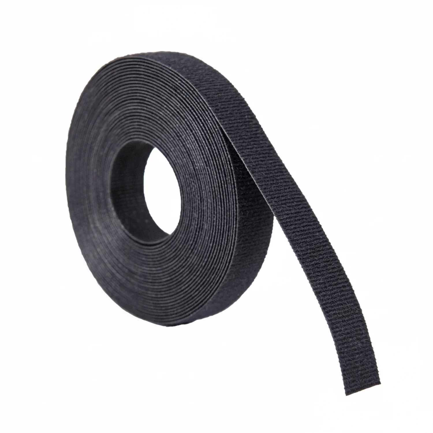 1/2” x 25 Yard Hook & Loop Continuous Roll, Black 1/Bag - Image 3